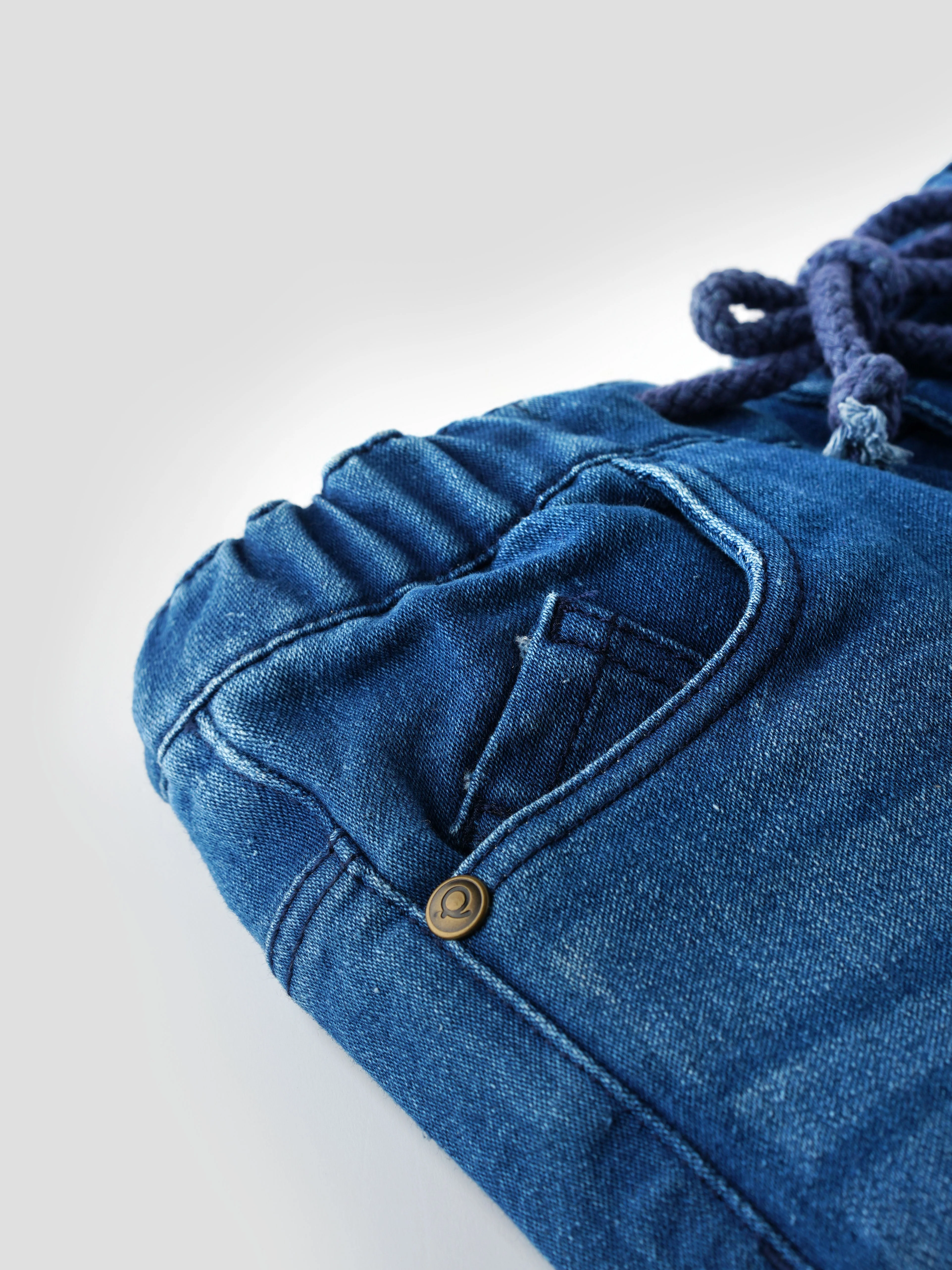 Popees Fashionable Denim Shorts (1-8 Years) for Boys - Image 3