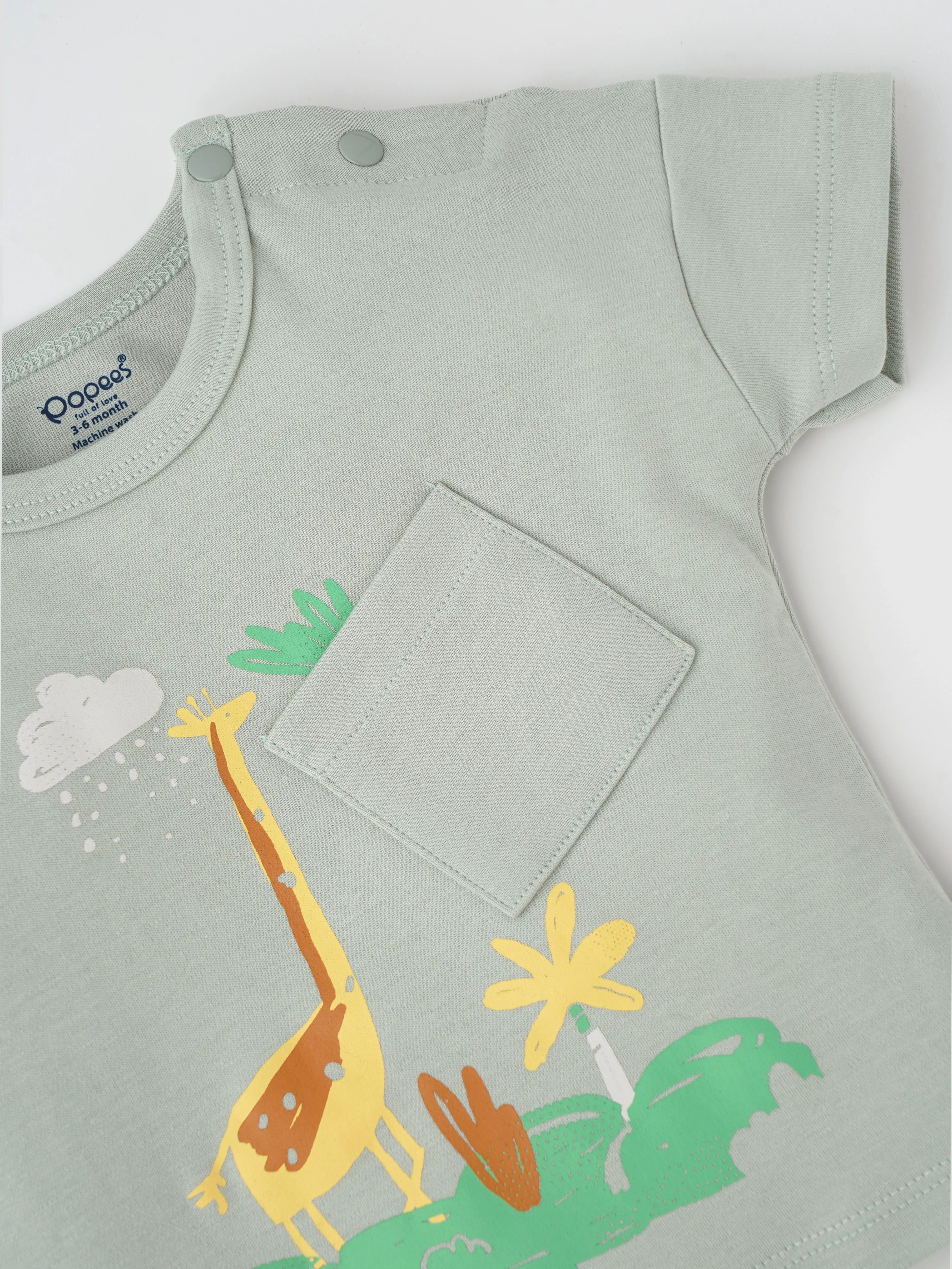 Popees Stylish Printed T-shirt (3-24 Months) for Boys - Image 3