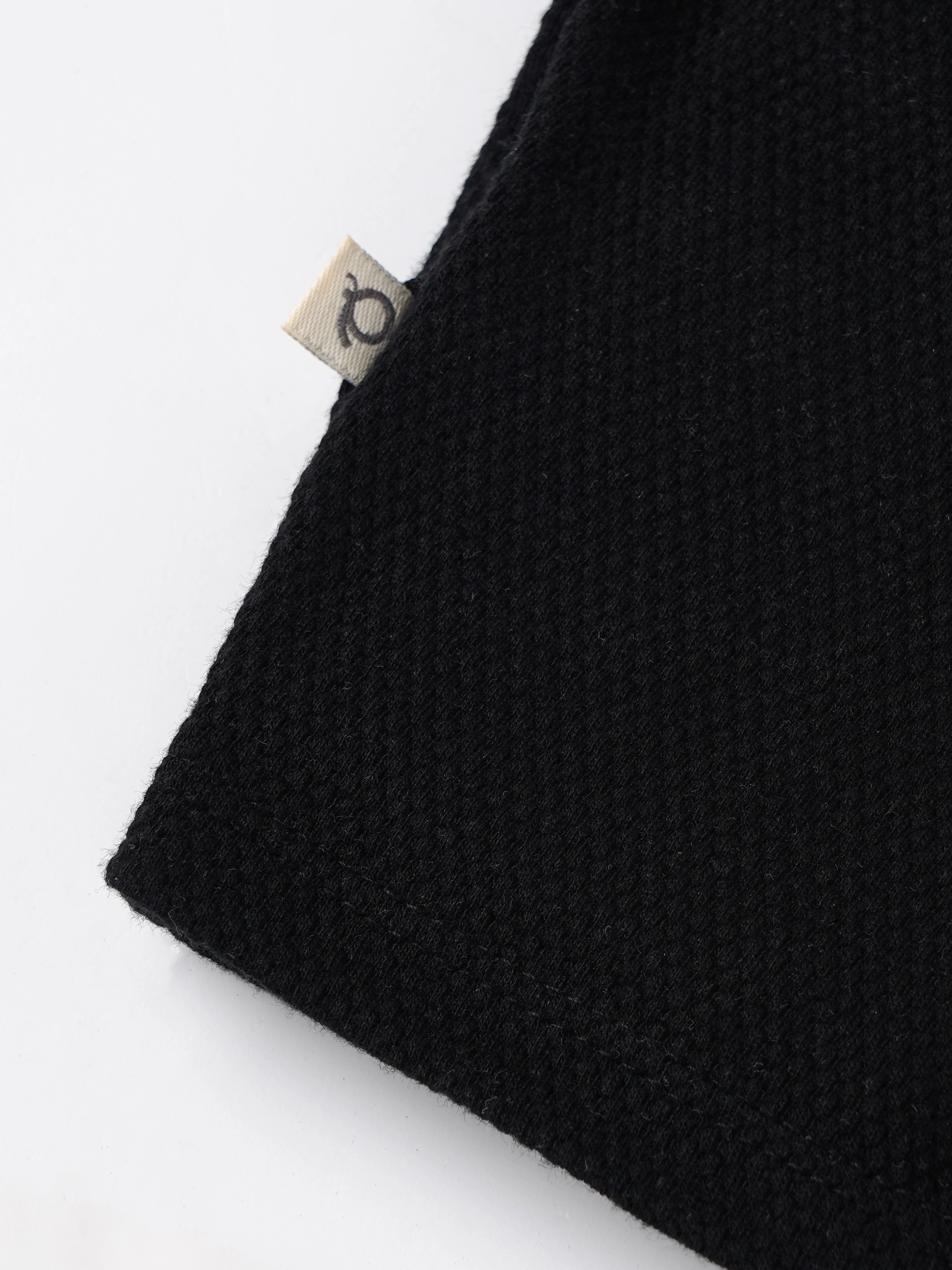 Popees Baby Boys Cotton Shorts| Black| Newborn To 9 Months - Image 2