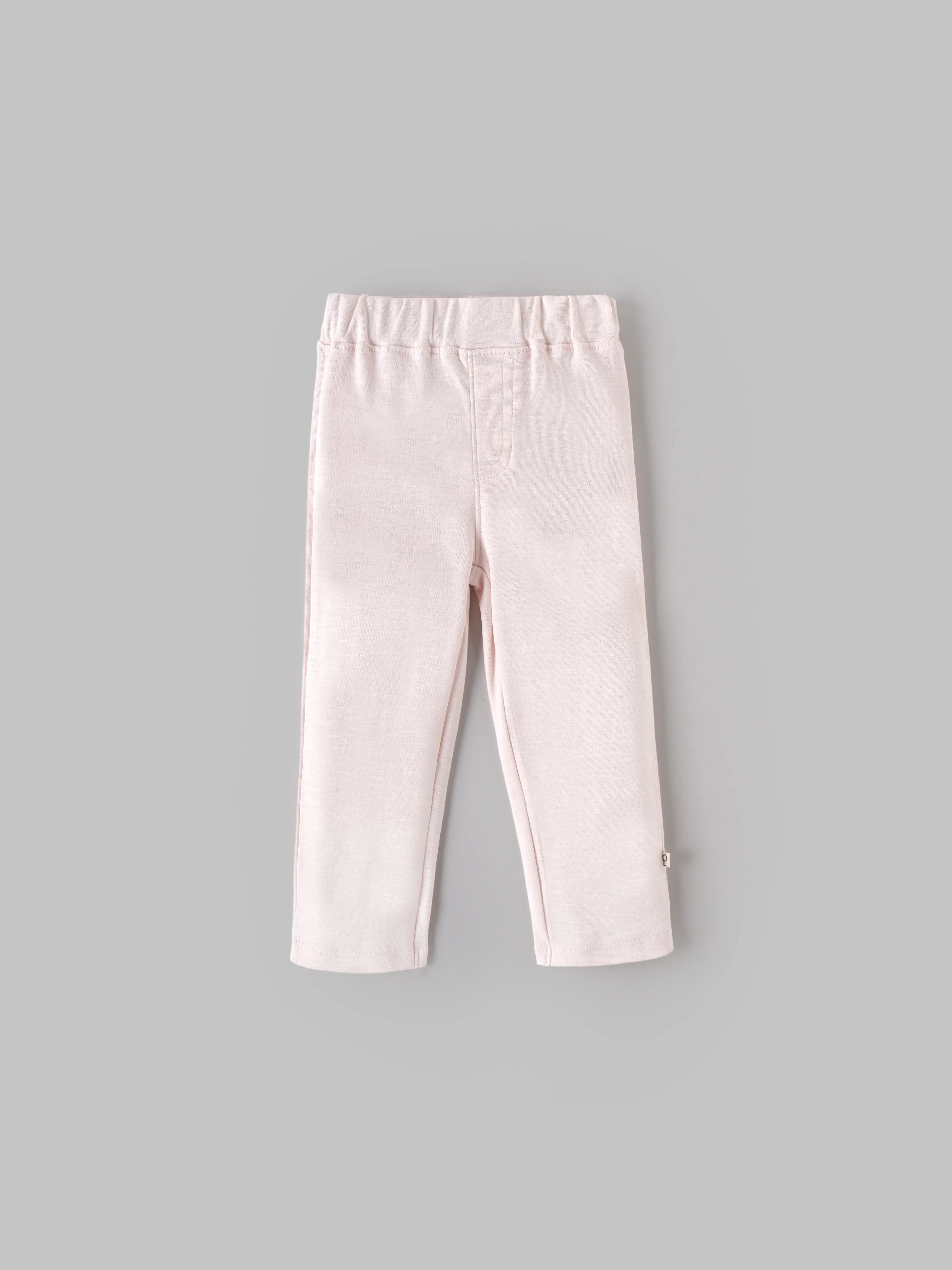 Popees Baby Girls Cotton Pants Pack of 2 | Solid & Pastel Geometric Print Elastic Waist (Size 3-36 M) - Image 4