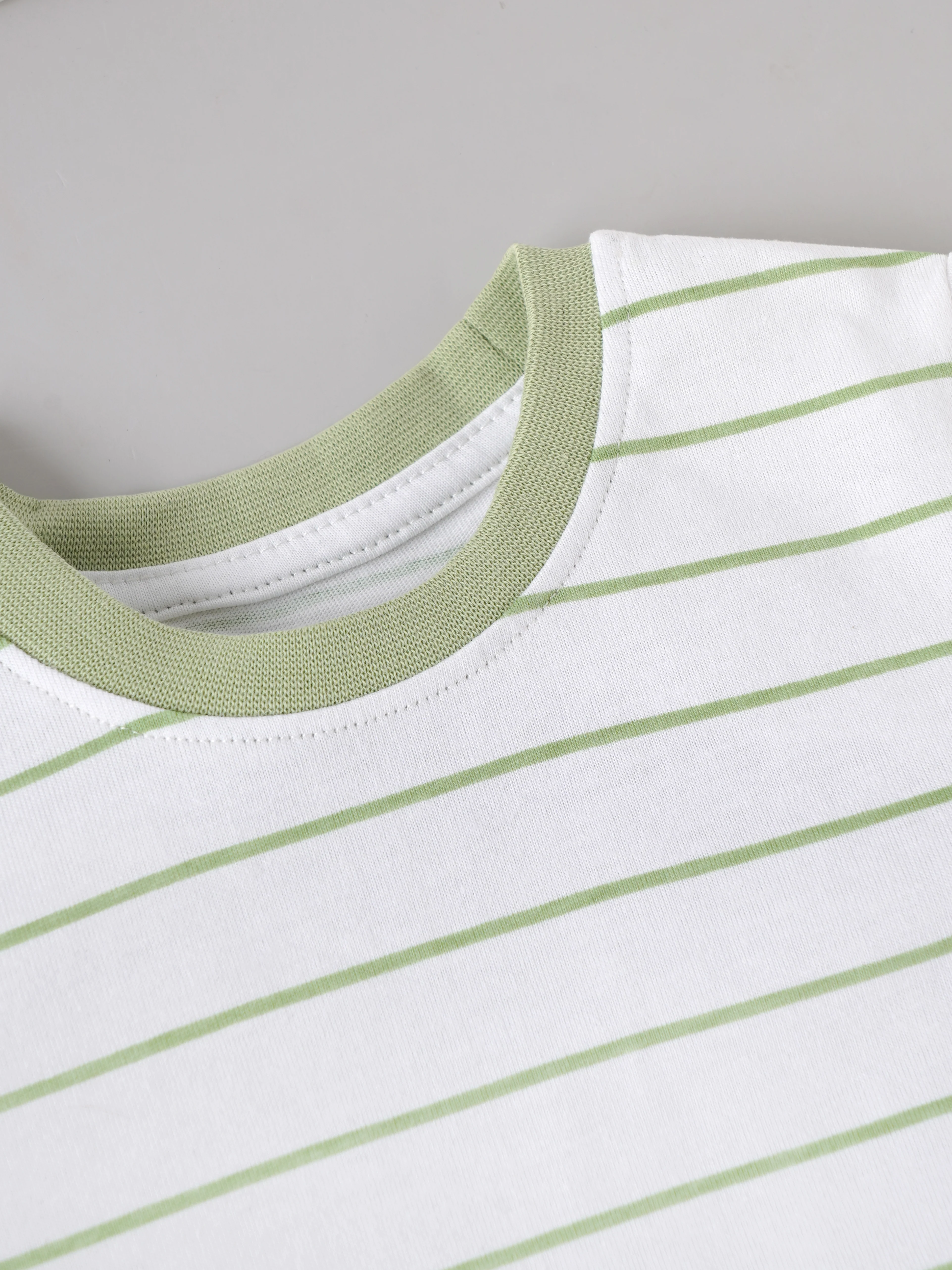 Popees Boys Striped Cotton T-Shirt | White | 1-8 Years - Image 3