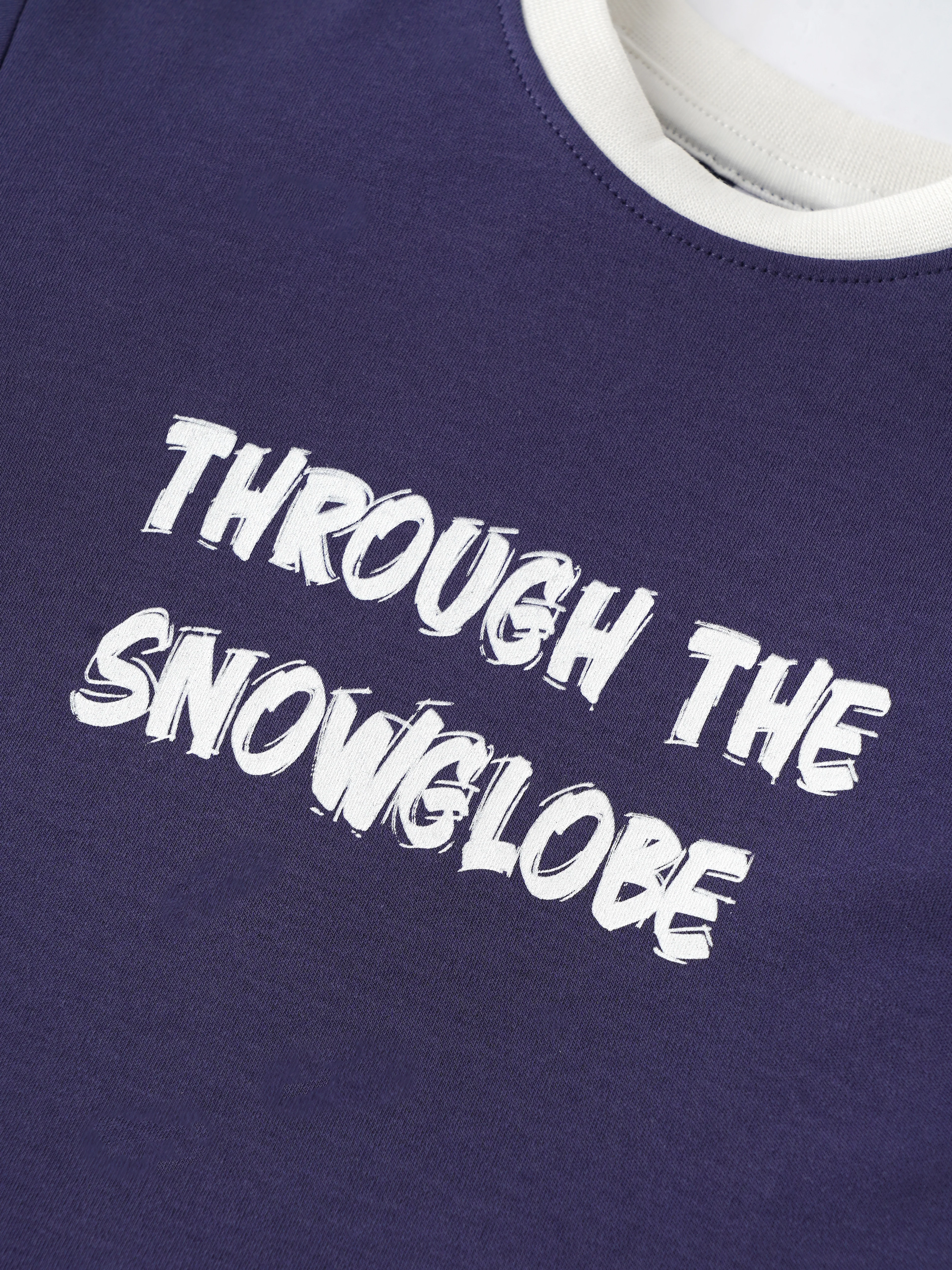 Popees Baby Boys Printed T-Shirt| Purple with Contrast Sleeve| 9 Months To 4 Years - Image 4