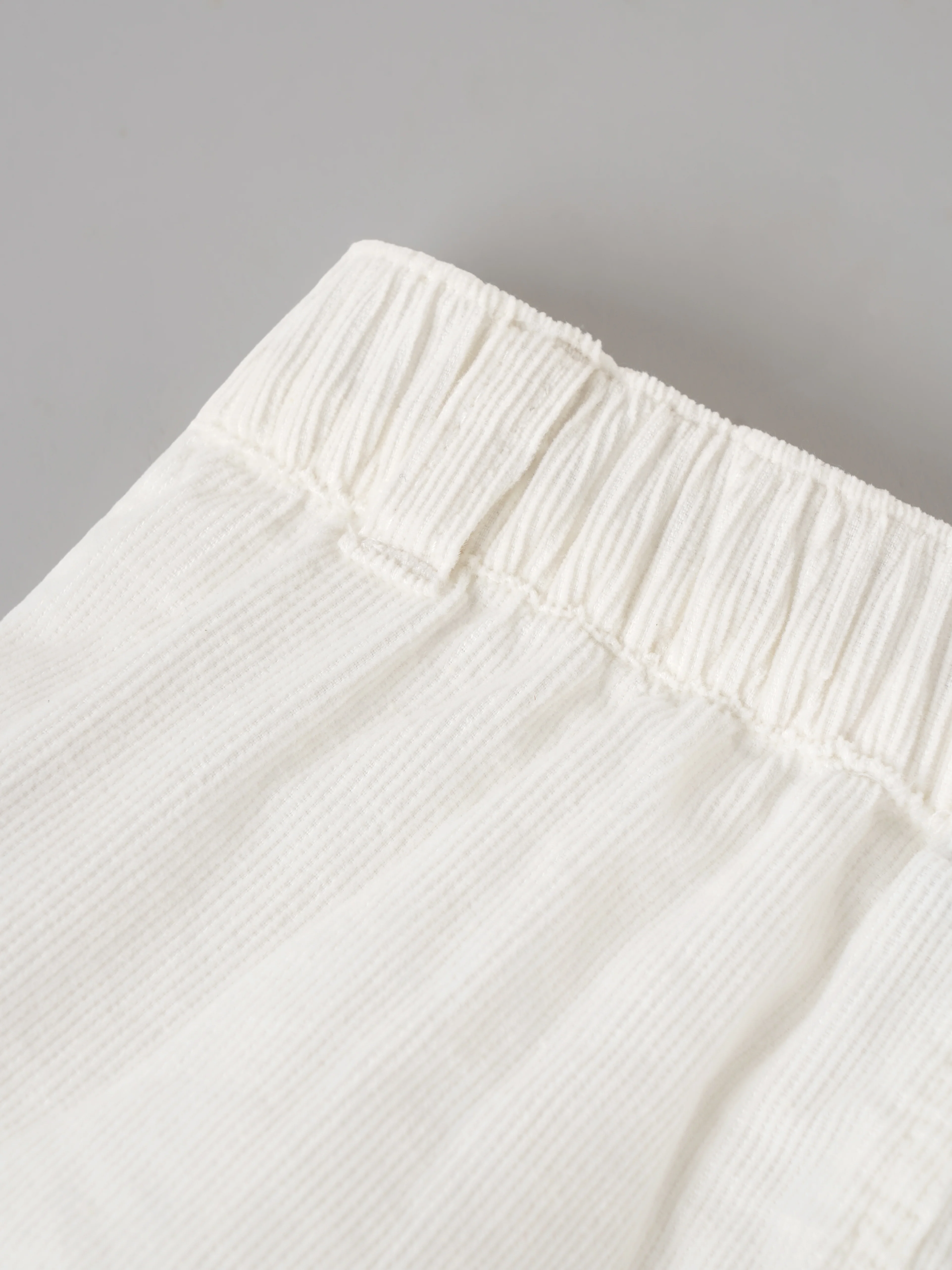 Popees Baby Boys Shorts | Soft Cotton Blend Elastic Waist Casual Shorts with Side Utility Pocket | White |9 Months-4 Years - Image 4