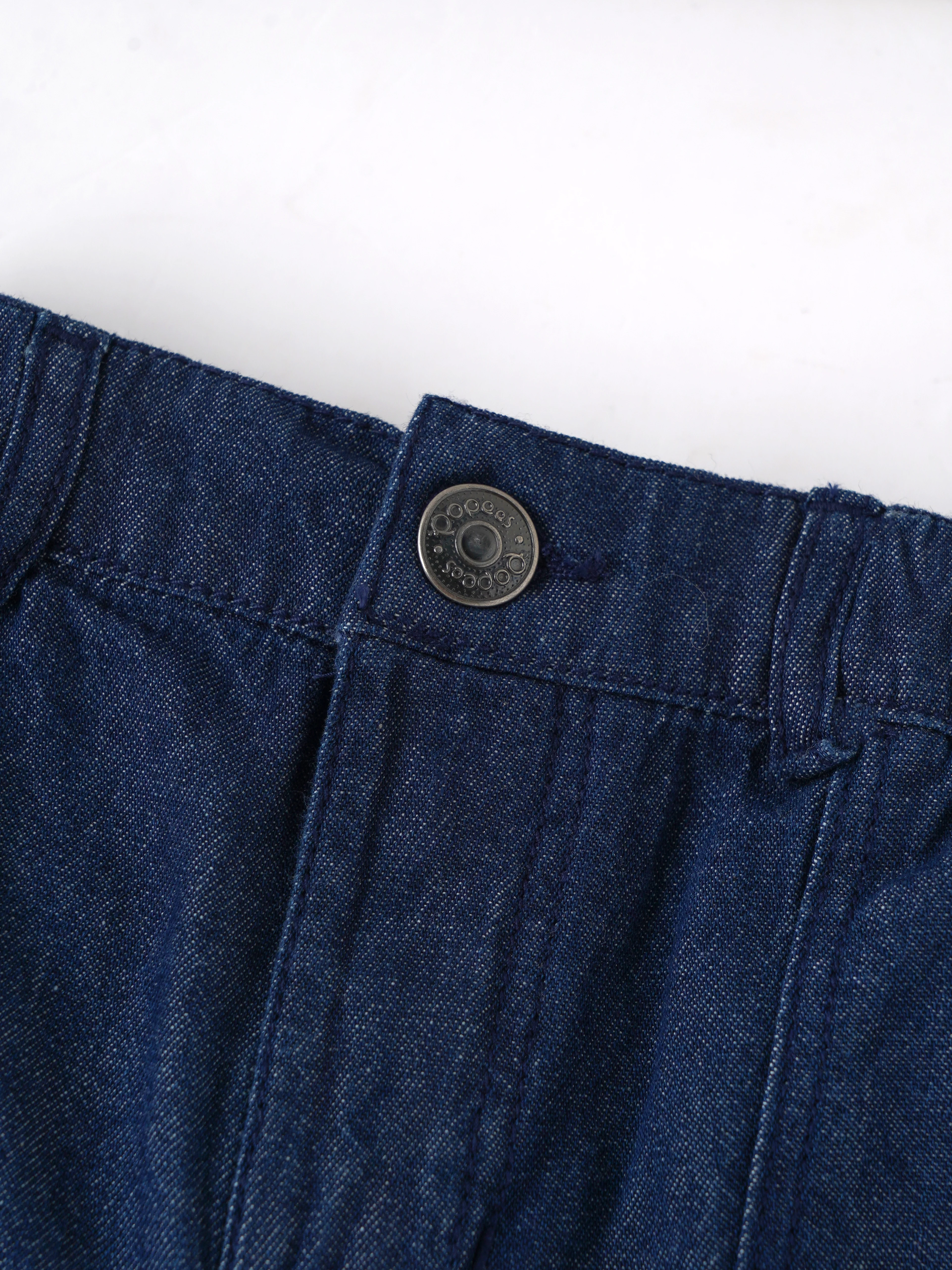 Popees Baby Girls Soft Denim Shorts | Blue | 9 Months to 4 Years - Image 3