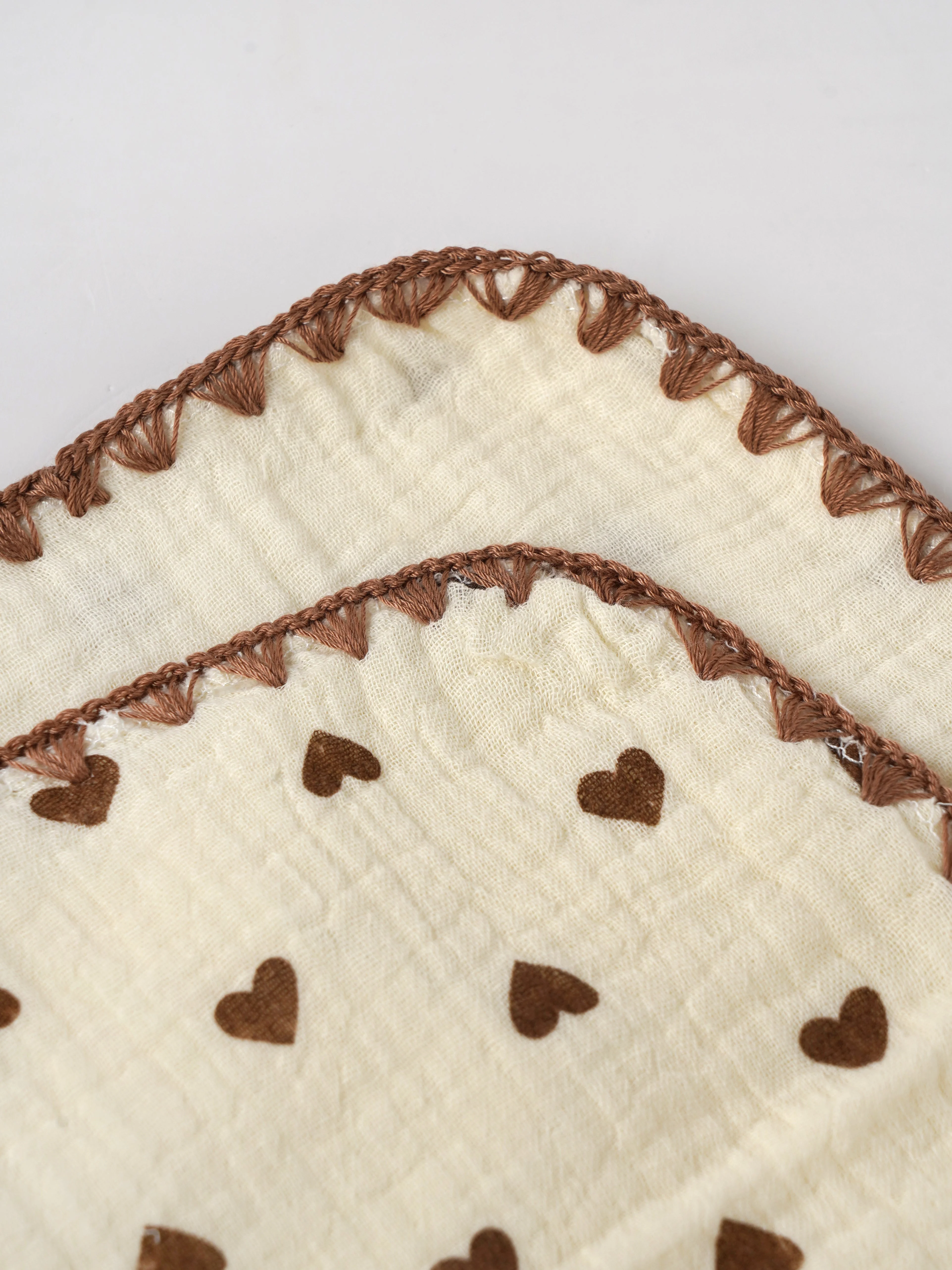 Popees Baby Muslin Cotton Hand Towel with Lace Border - Image 3