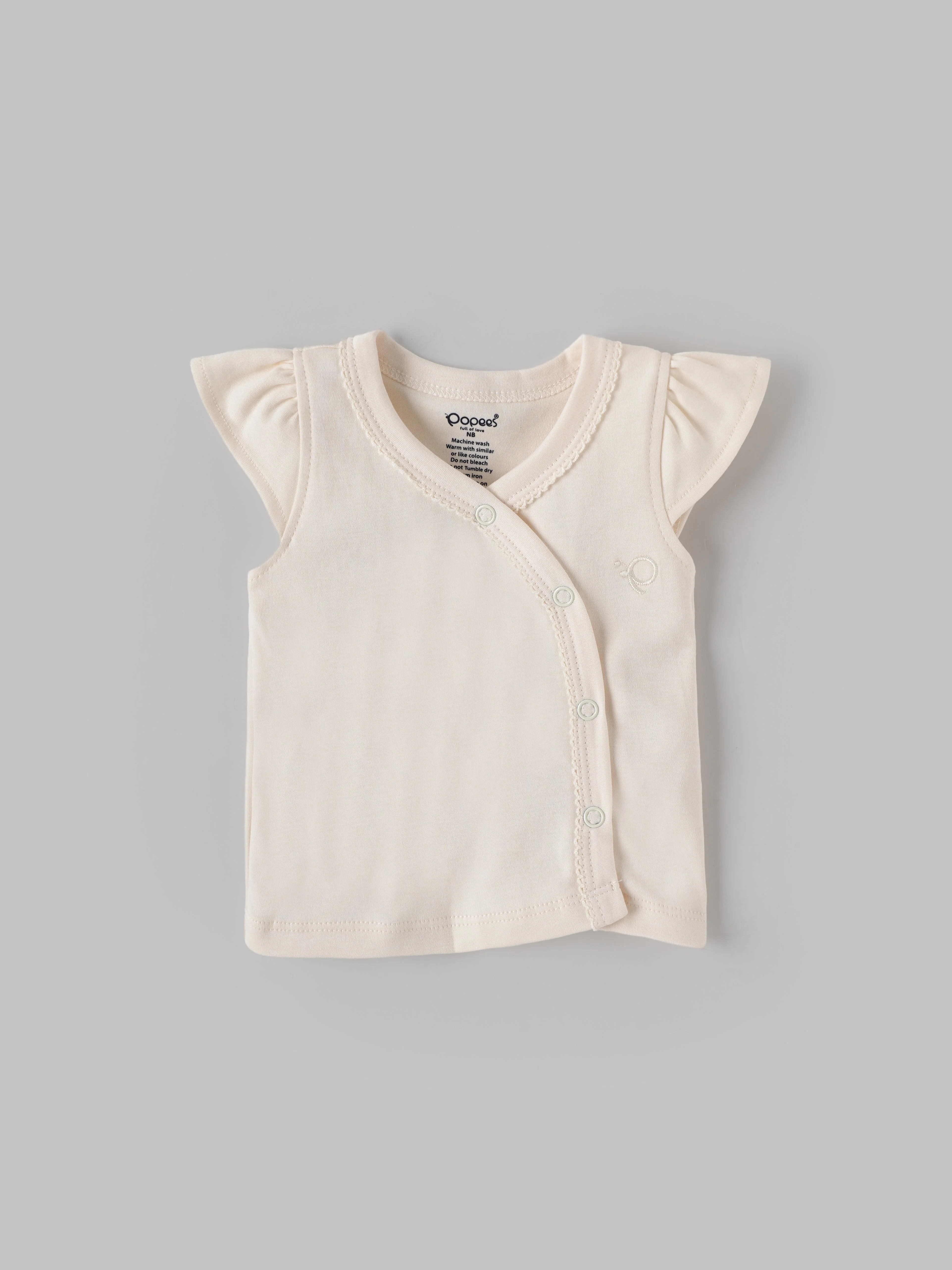 Popees Baby Girls Cotton Jabla Pack of 2| Tiny Baby, Newborn to 6 Months - Image 3