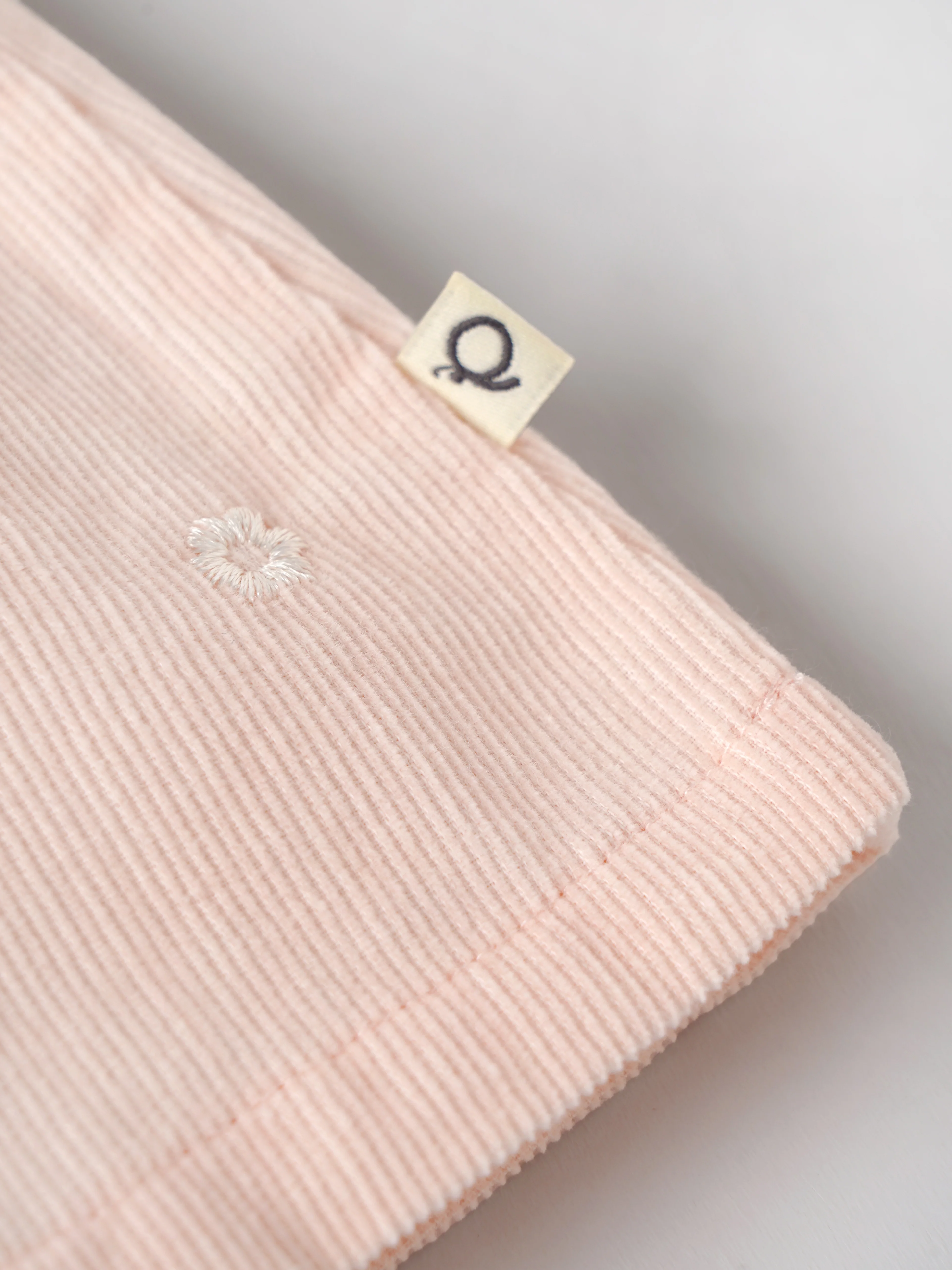 Popees Baby Girls Embroidered Pinafore Dress with Full Sleeve Top | Soft Cotton Corduroy Suspender Dress Set | Peach Pink | 3-24 Months - Image 5
