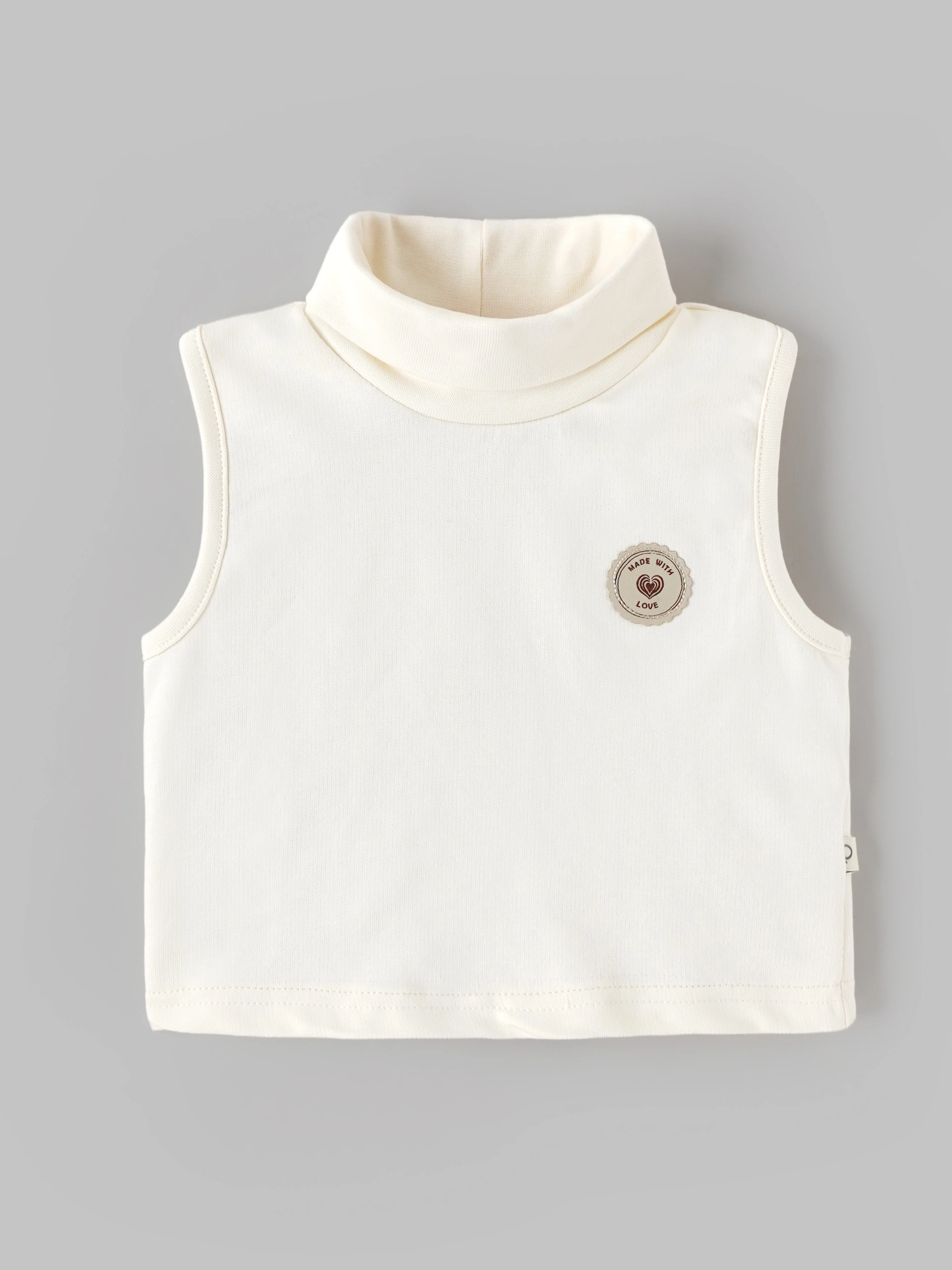 Popees Baby Sleeveless High Neck Cotton Top | Soft & Comfortable Baby Winter Wear |9 M–4 Years