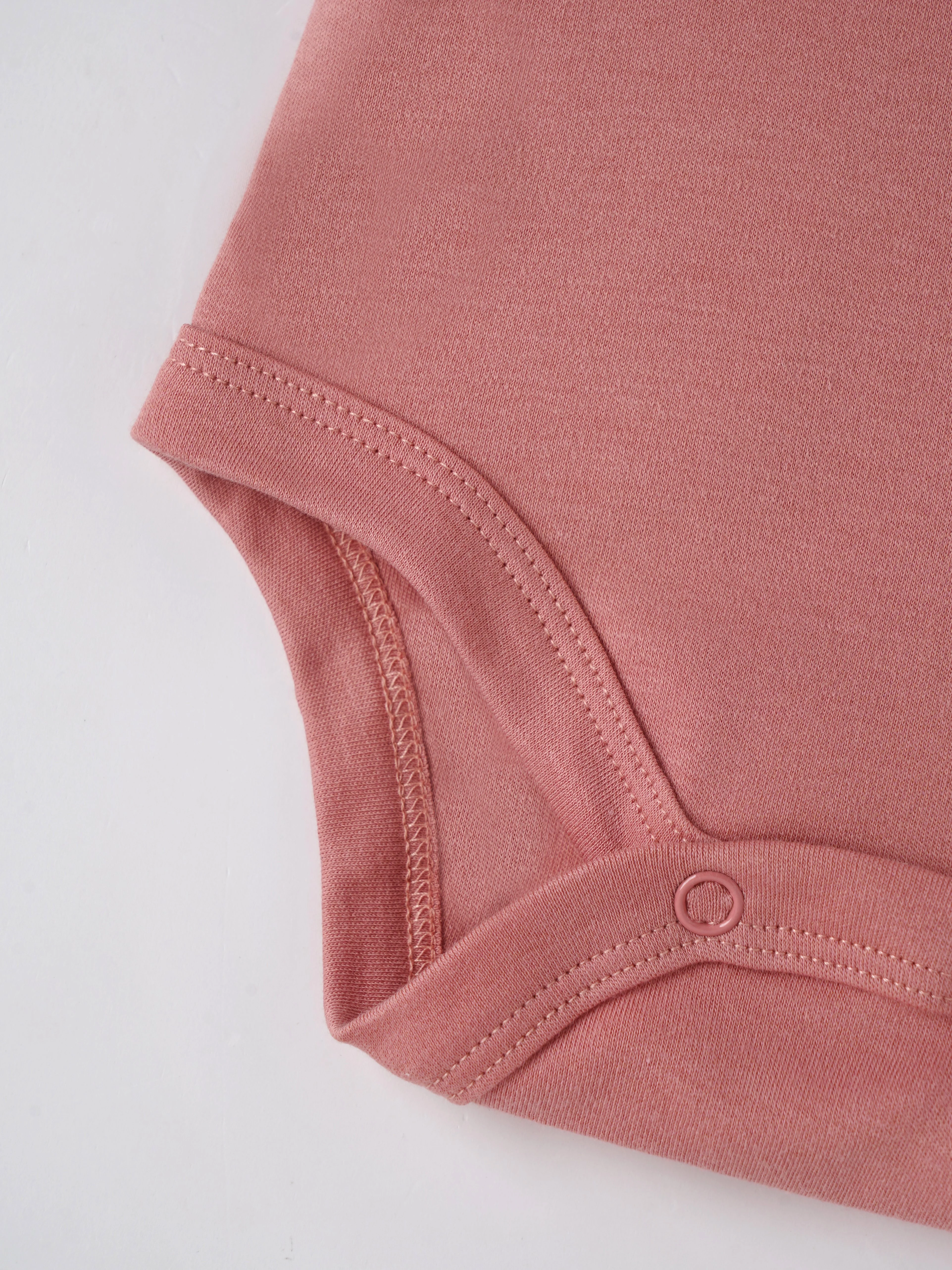 Popees Baby Unisex Organic Bamboo Cotton Bodysuit| Pink| Tiny Baby, Newborn To 6 Months - Image 2