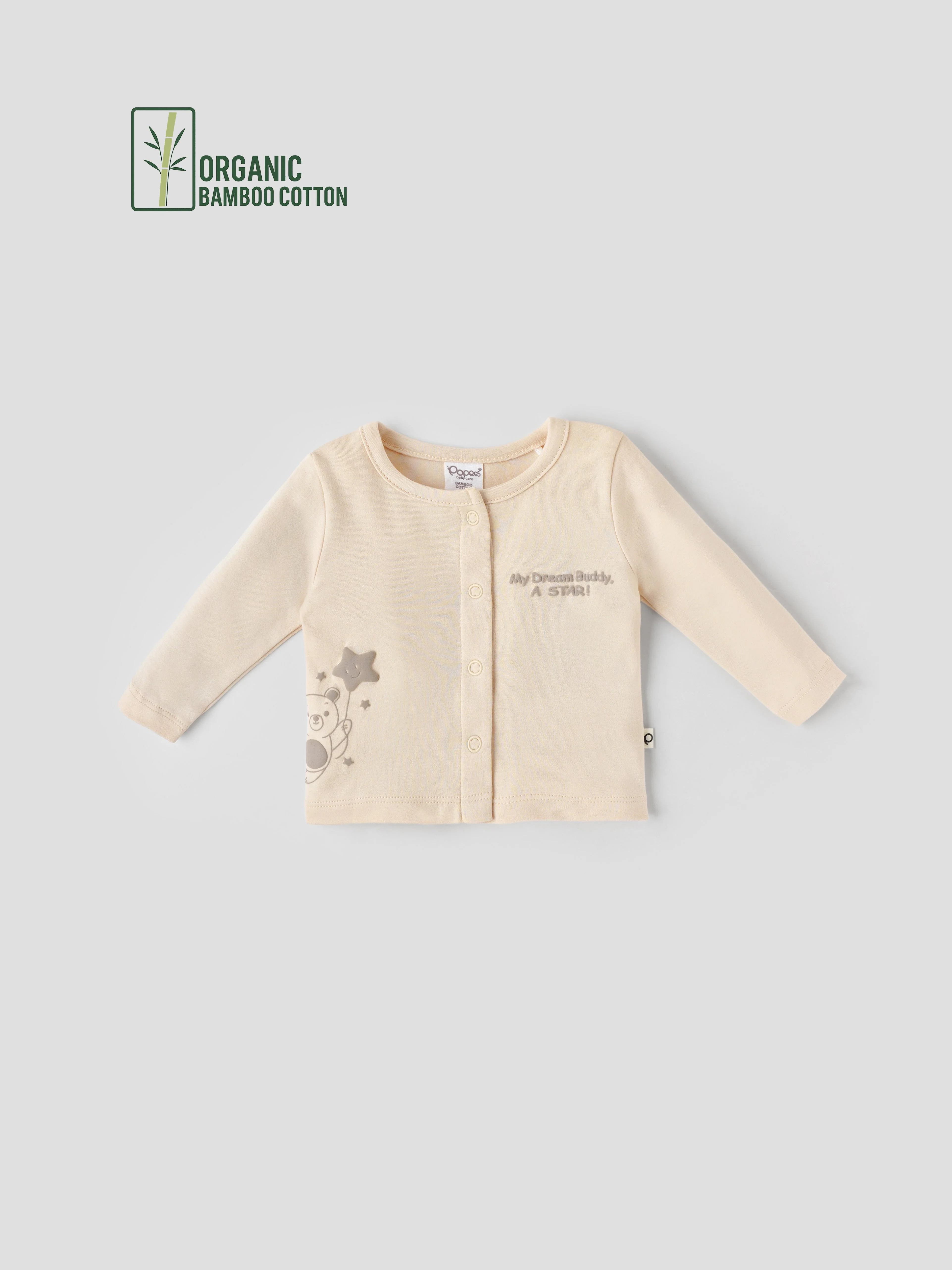 Popees Girls Full Sleeve Front Open Jhabla Top (0-6 Months)
