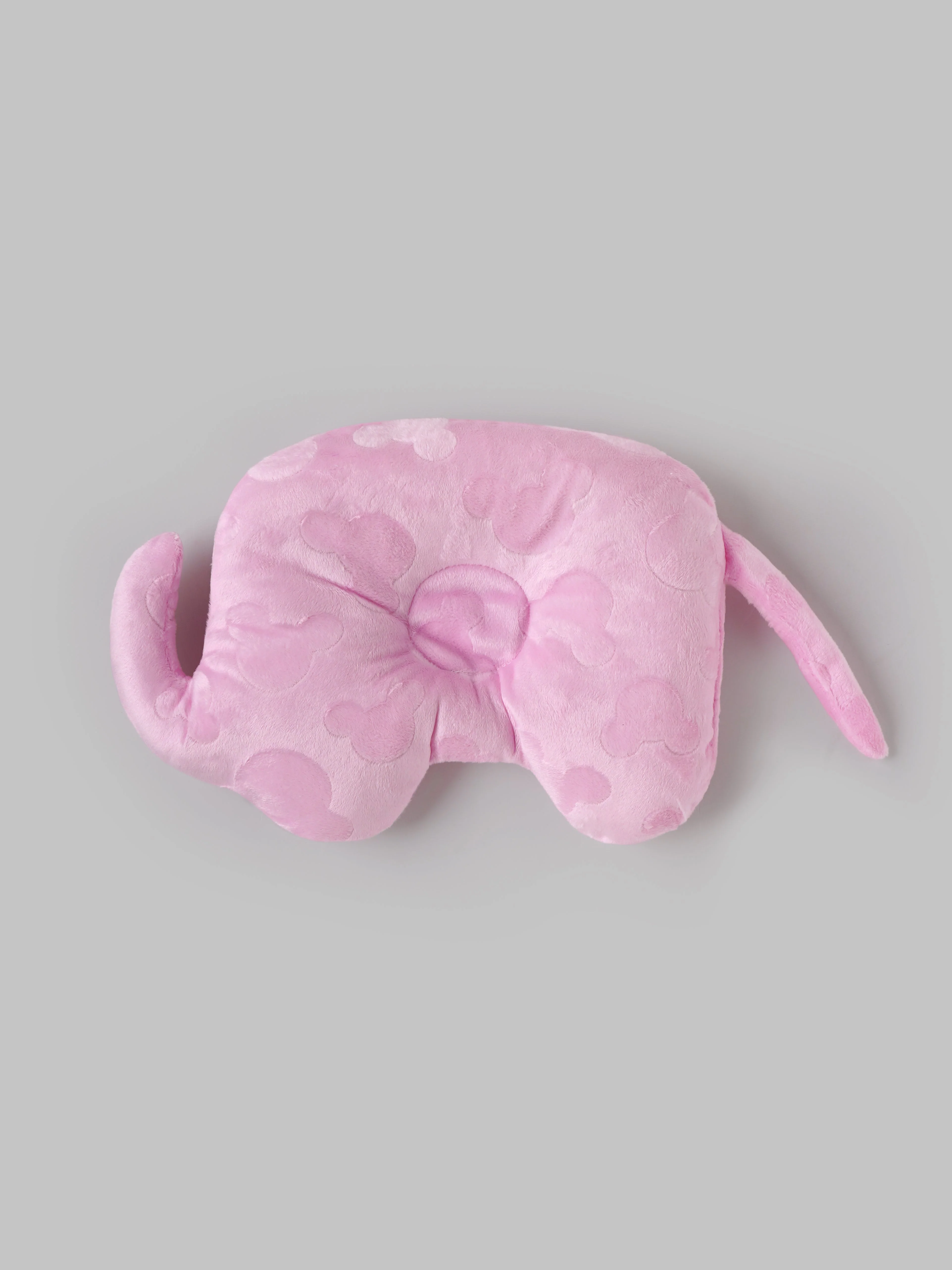 Popees Elephant Baby Pillow |Ultra Soft Plush Newborn Head Support Cushion for Infants, Pink Baby Bedding Essential - Image 2