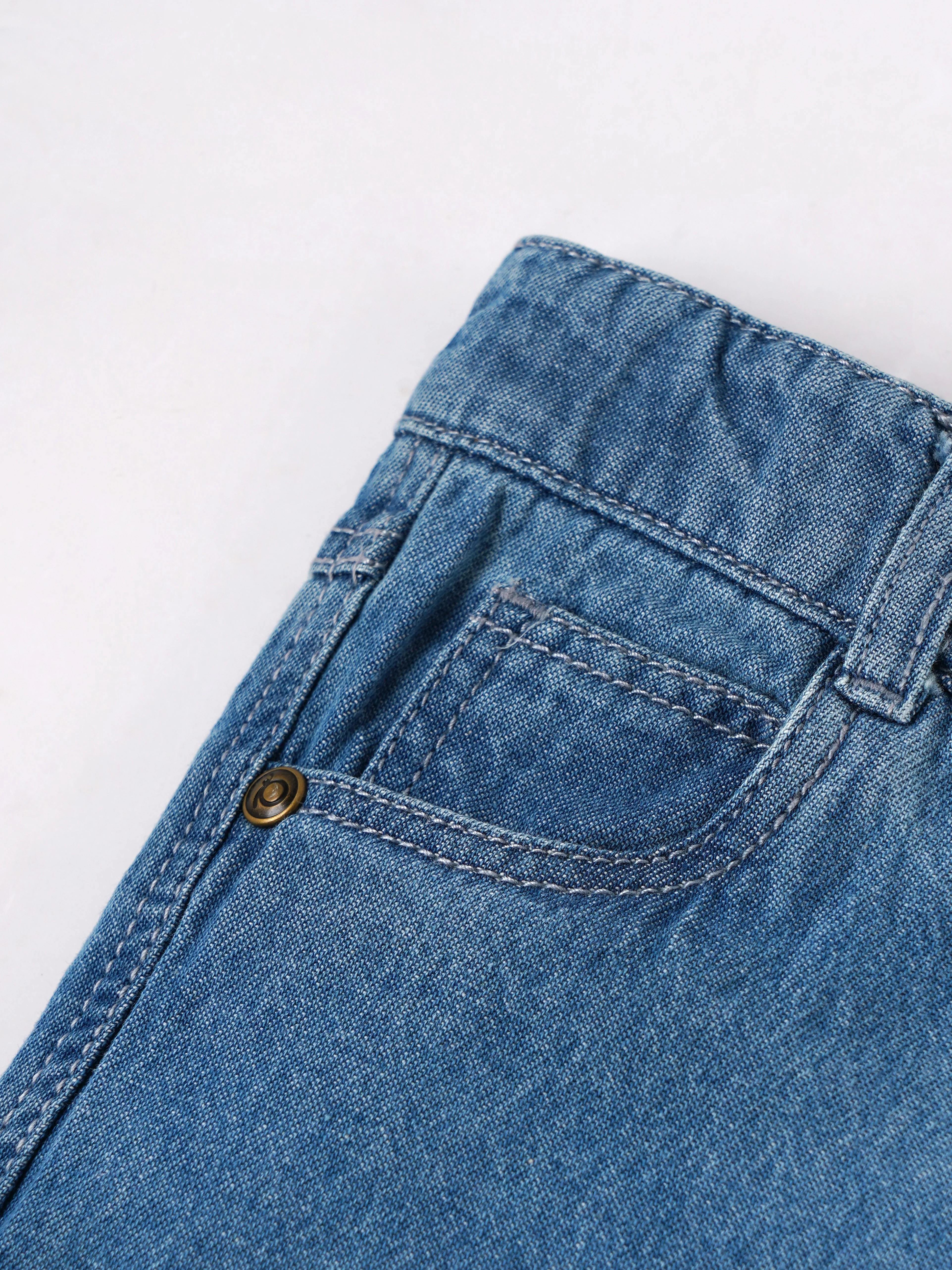 Popees Comfortable Fashionable Stylish Denim Shorts (3-36 Months)for Baby Boys - Image 3