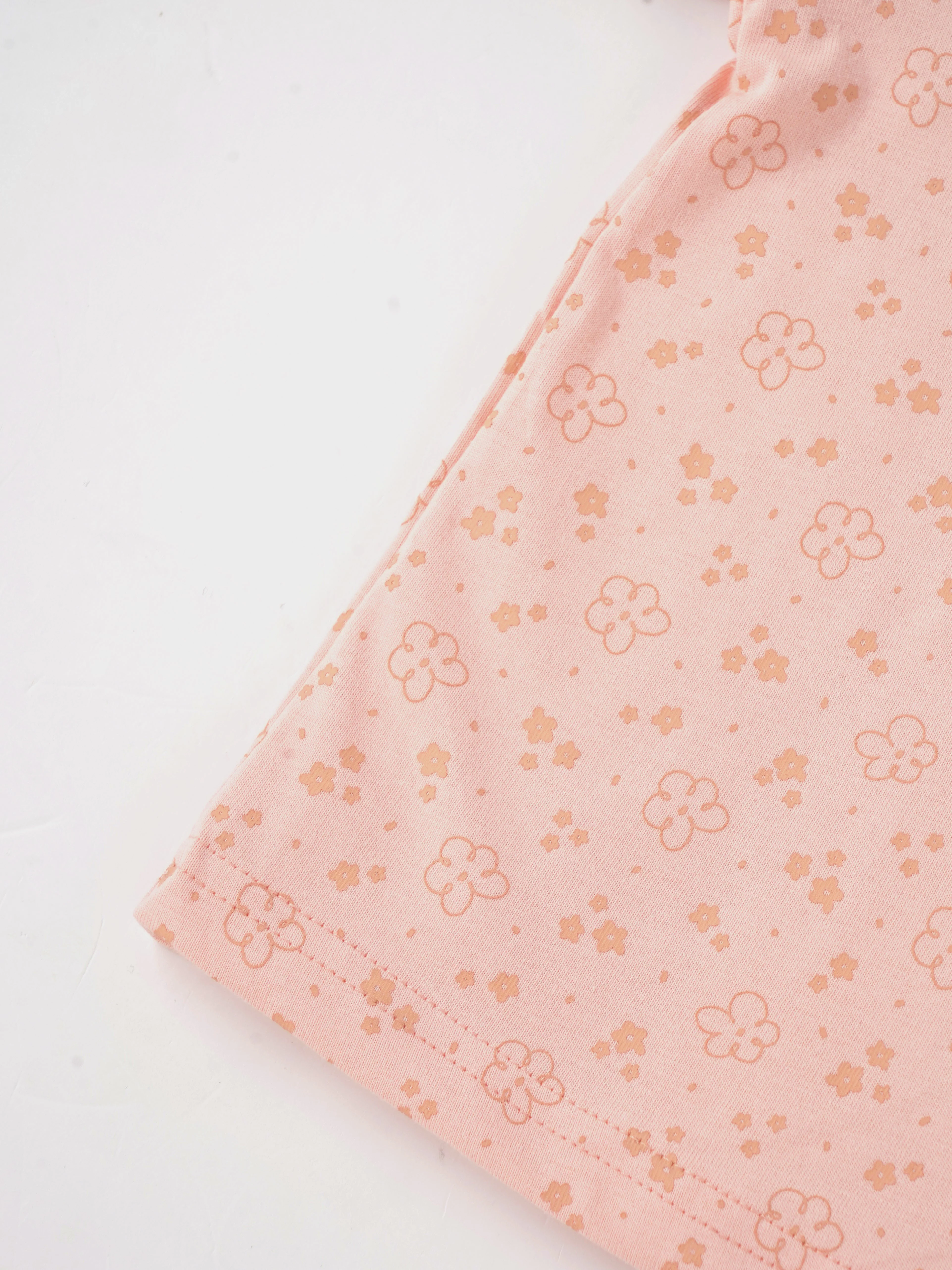 Popees Girls Cotton Floral Printed Puff Sleeve Top|Soft Breathable Summer Casual Wear, Kids Round Neck Daily Wear Top| 1–6 Years - Image 4