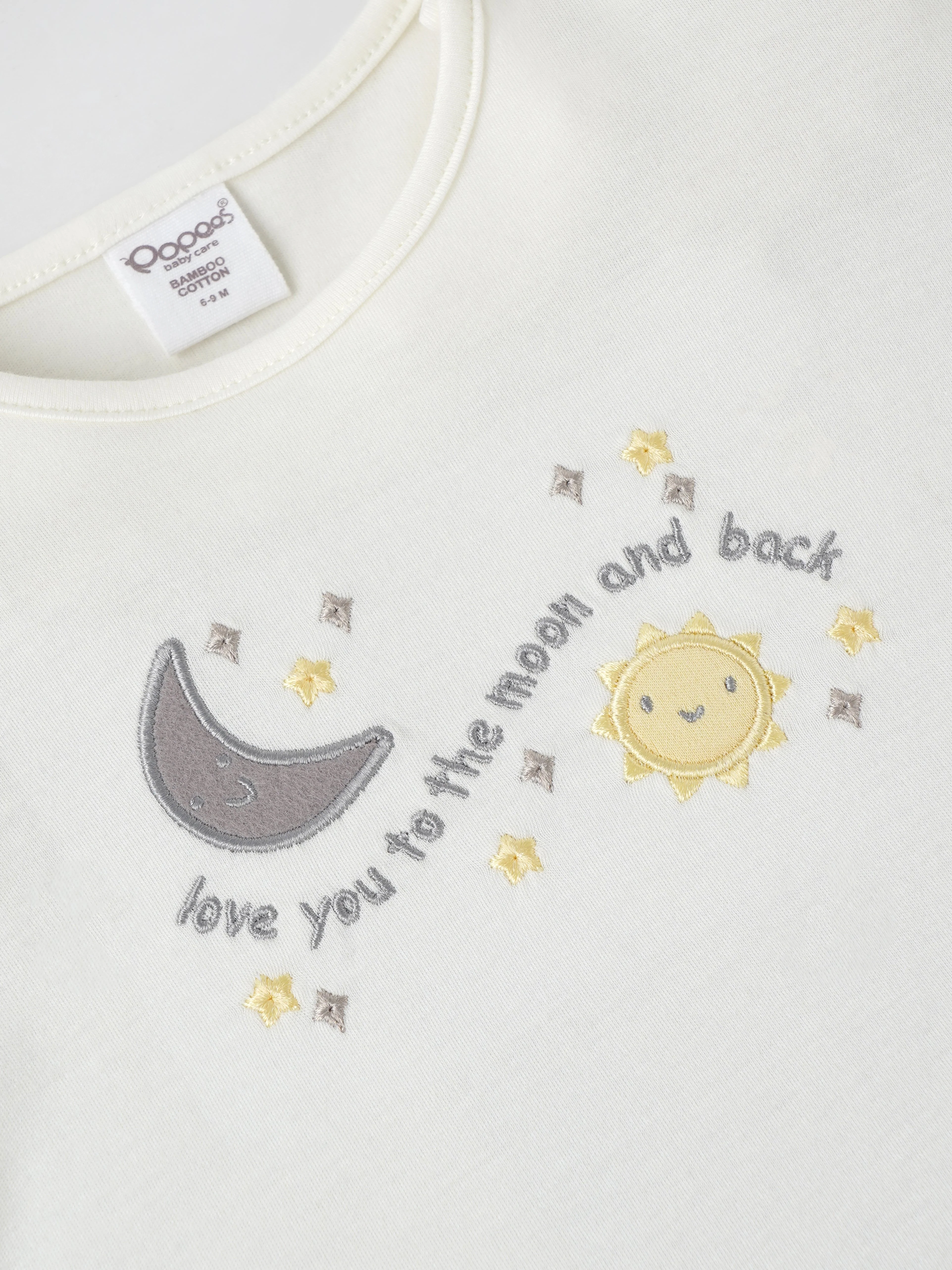 Popees Boys Half-Sleeve Shoulder Open T-Shirt (3-24 Months) Made of Organic Bamboo Cotton Fabric - Image 3