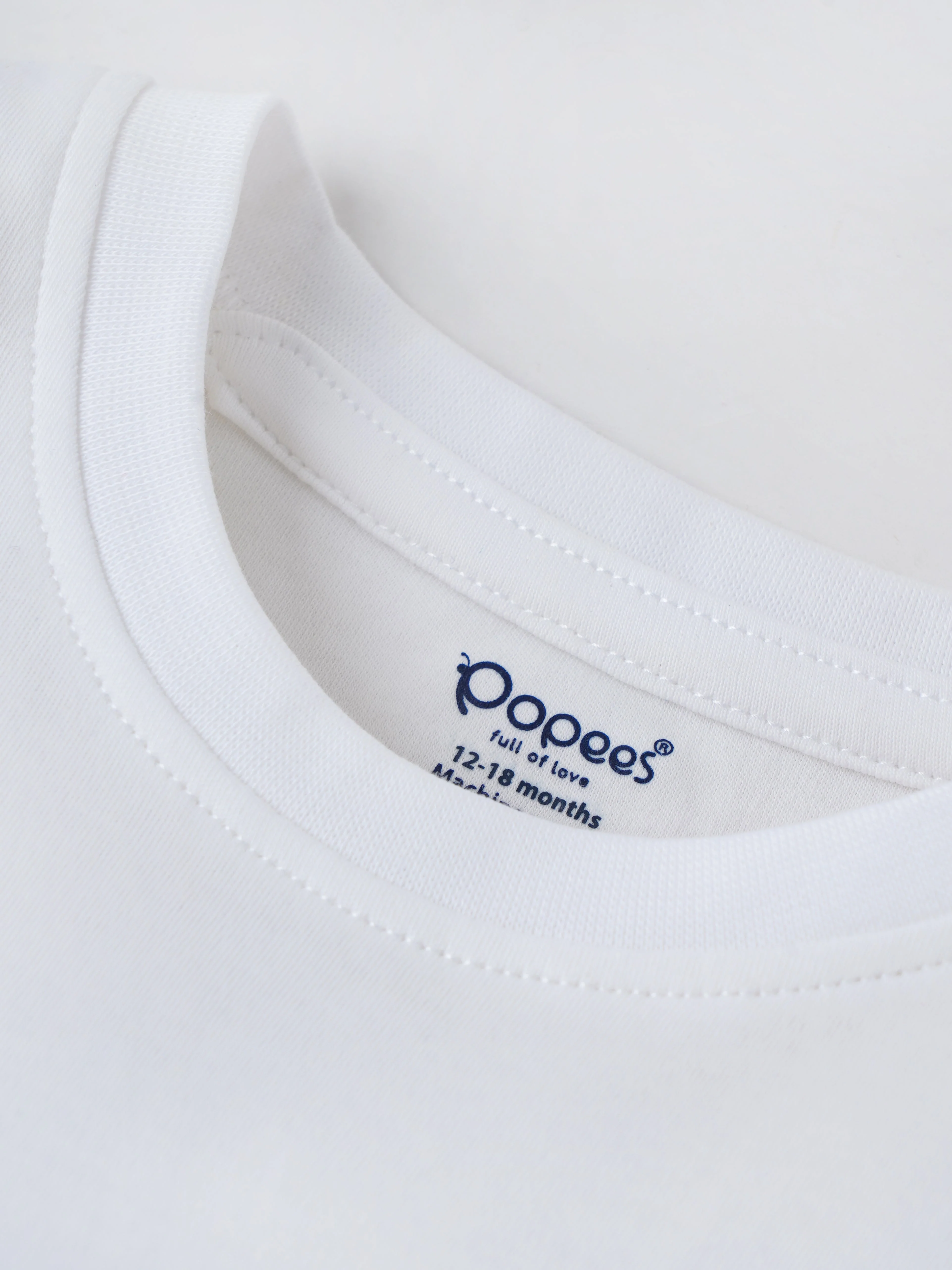 Popees Half-Sleeve Shoulder Open Tshirt for Baby Boys (3-24 Months) Made of Cotton Rich Fabric - Image 4