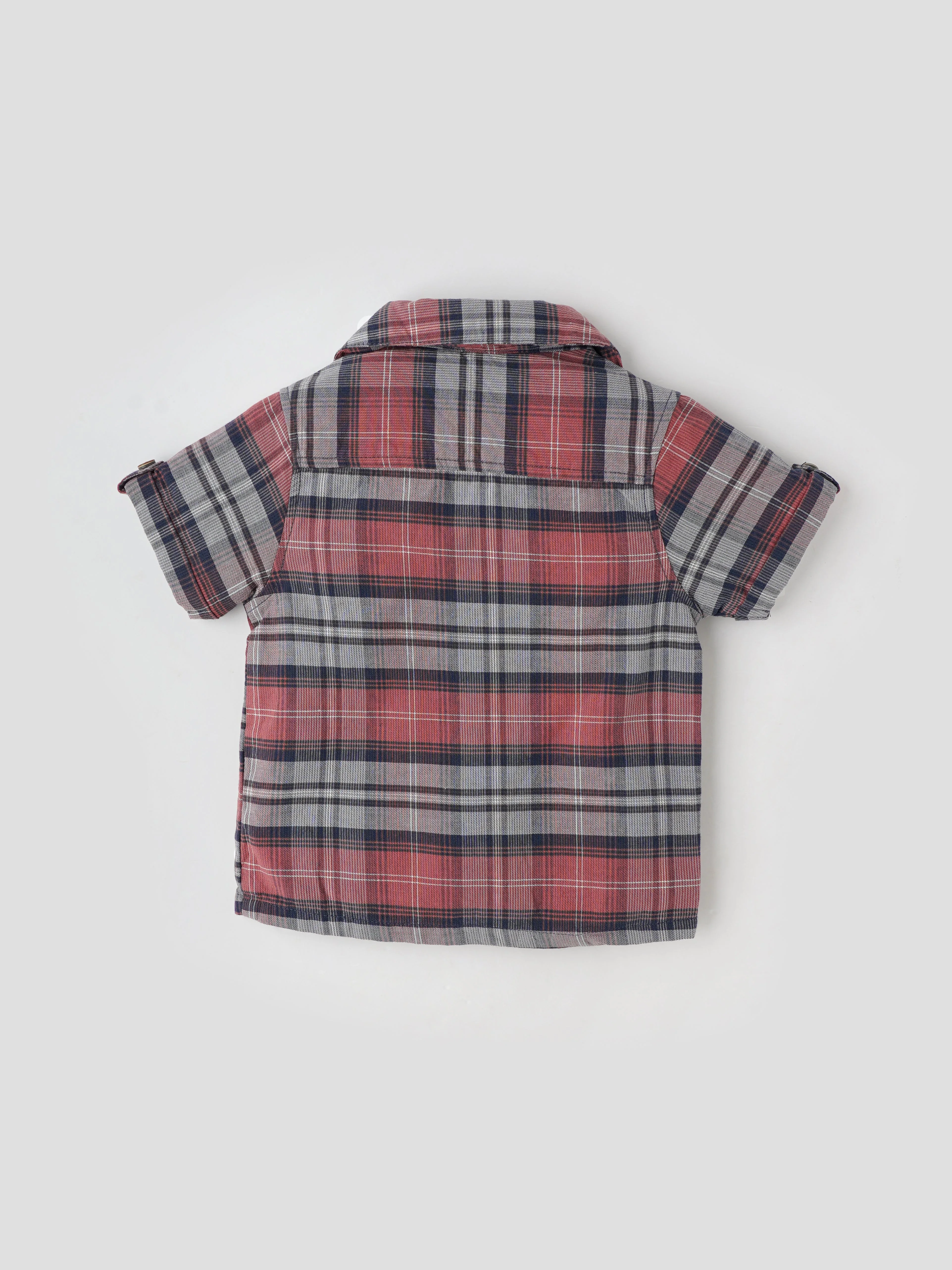 Popees Cute & Comfortable Lightweight Checked Shirt(3–36 Months) for Baby Boys - Image 2
