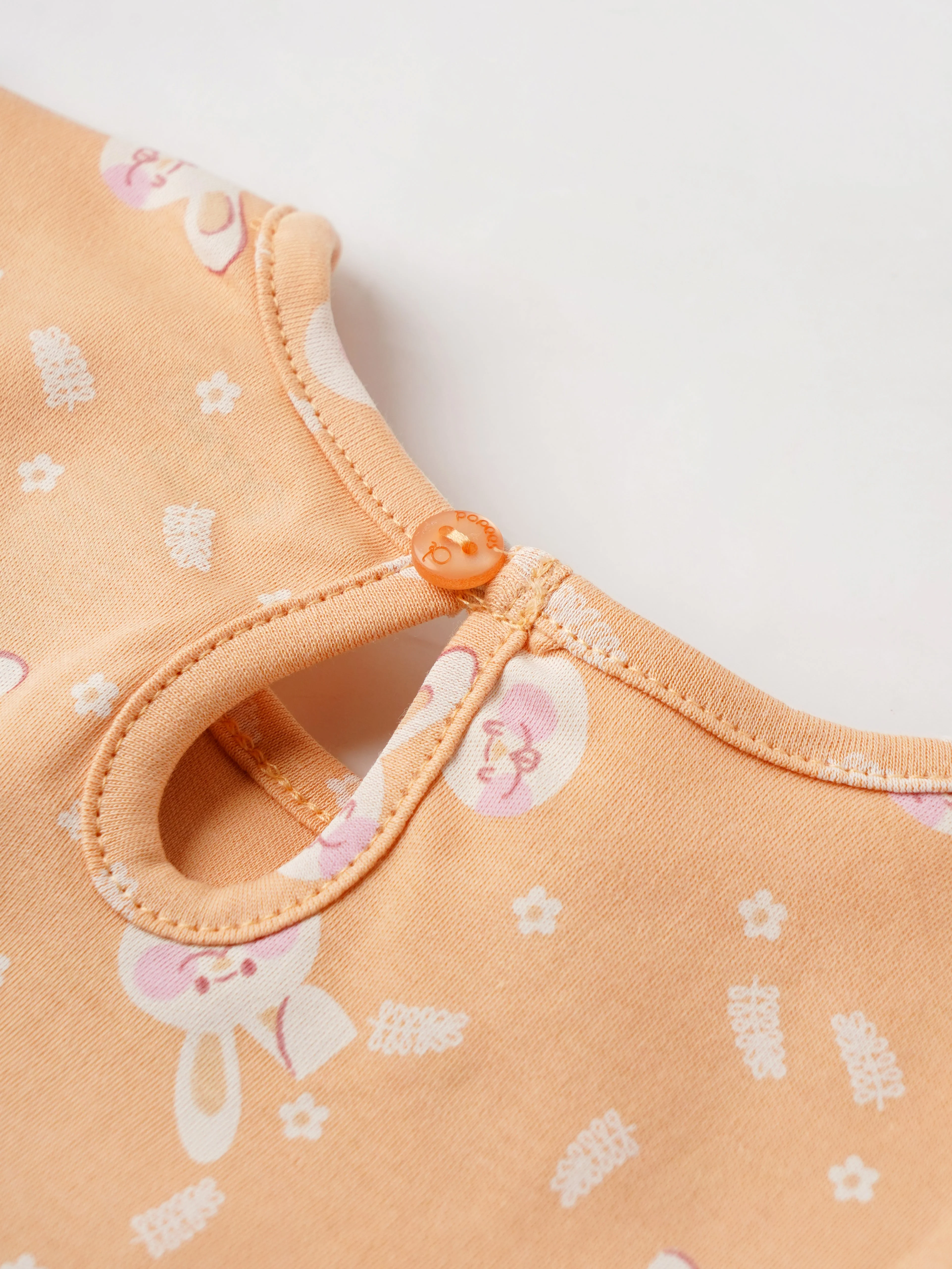 Popees Printed Short Sleeve (0–9 Months) Top for Baby Girls - Image 4