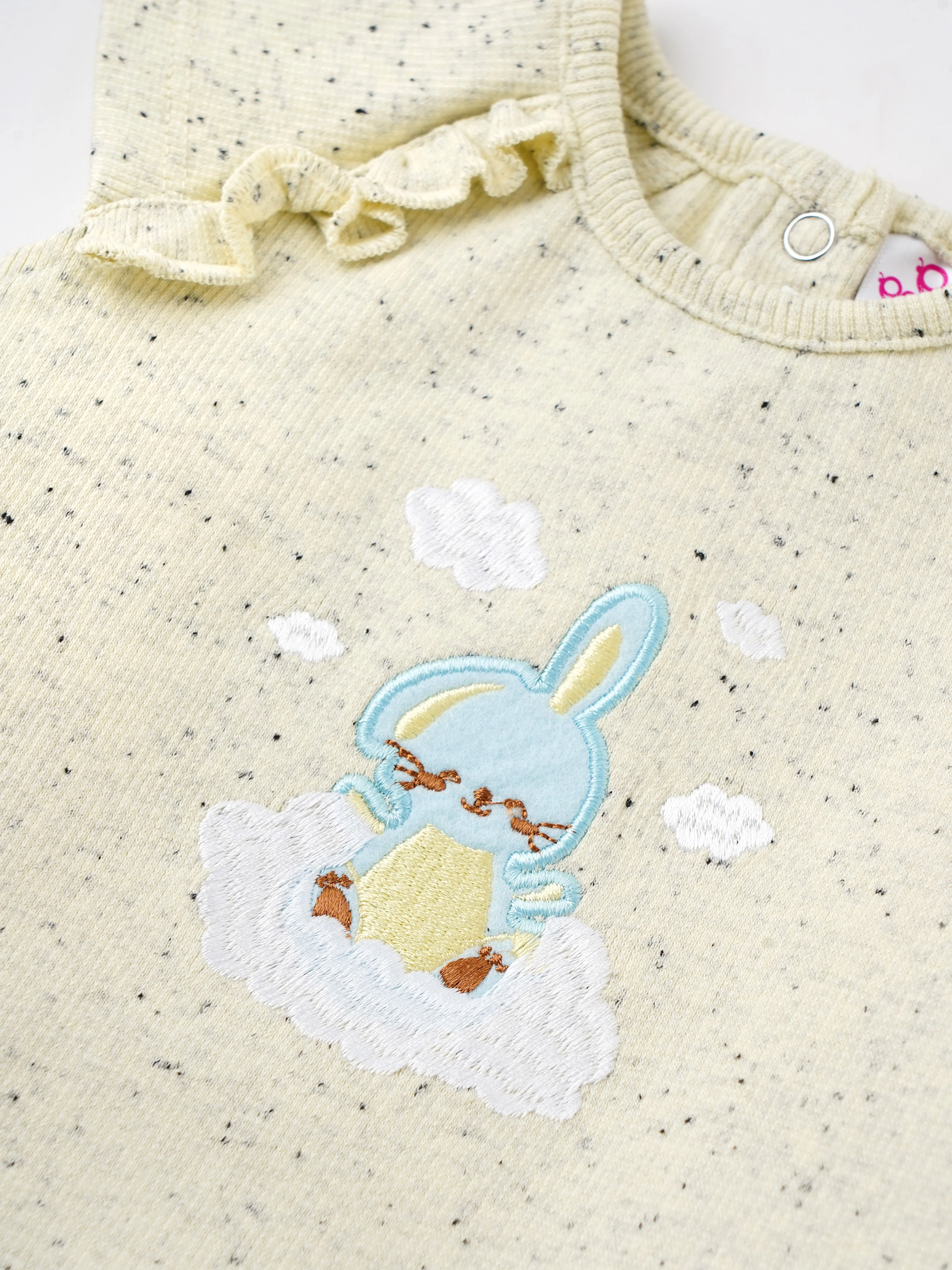 Popees Cap Sleeve Back Open Top (0-9 Months) for Baby Girls - Image 3