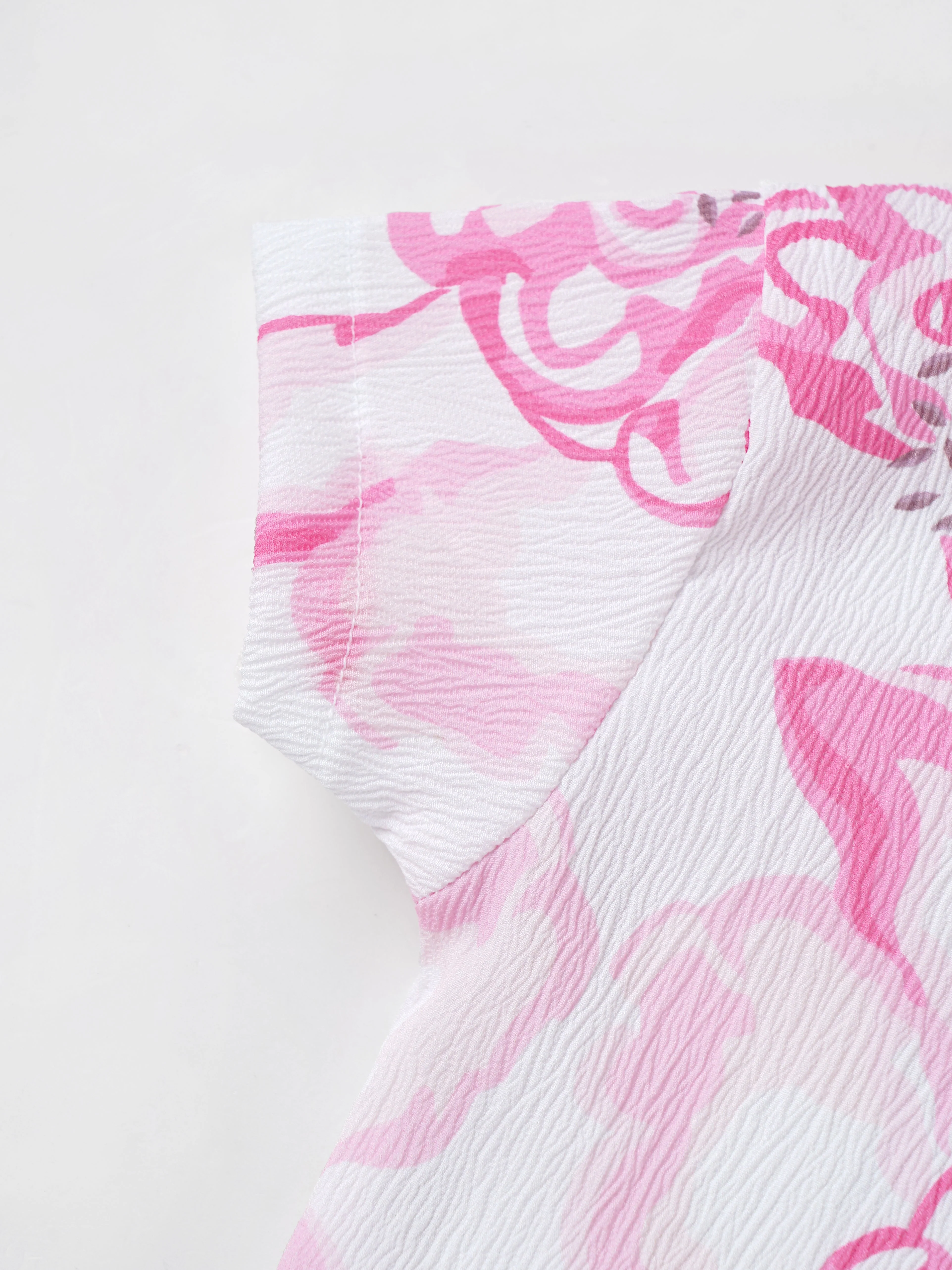 Popees Summer Ready Ruffle Sleeve Top with Abstract Print Top(3-36 Months)for Baby Girls - Image 5