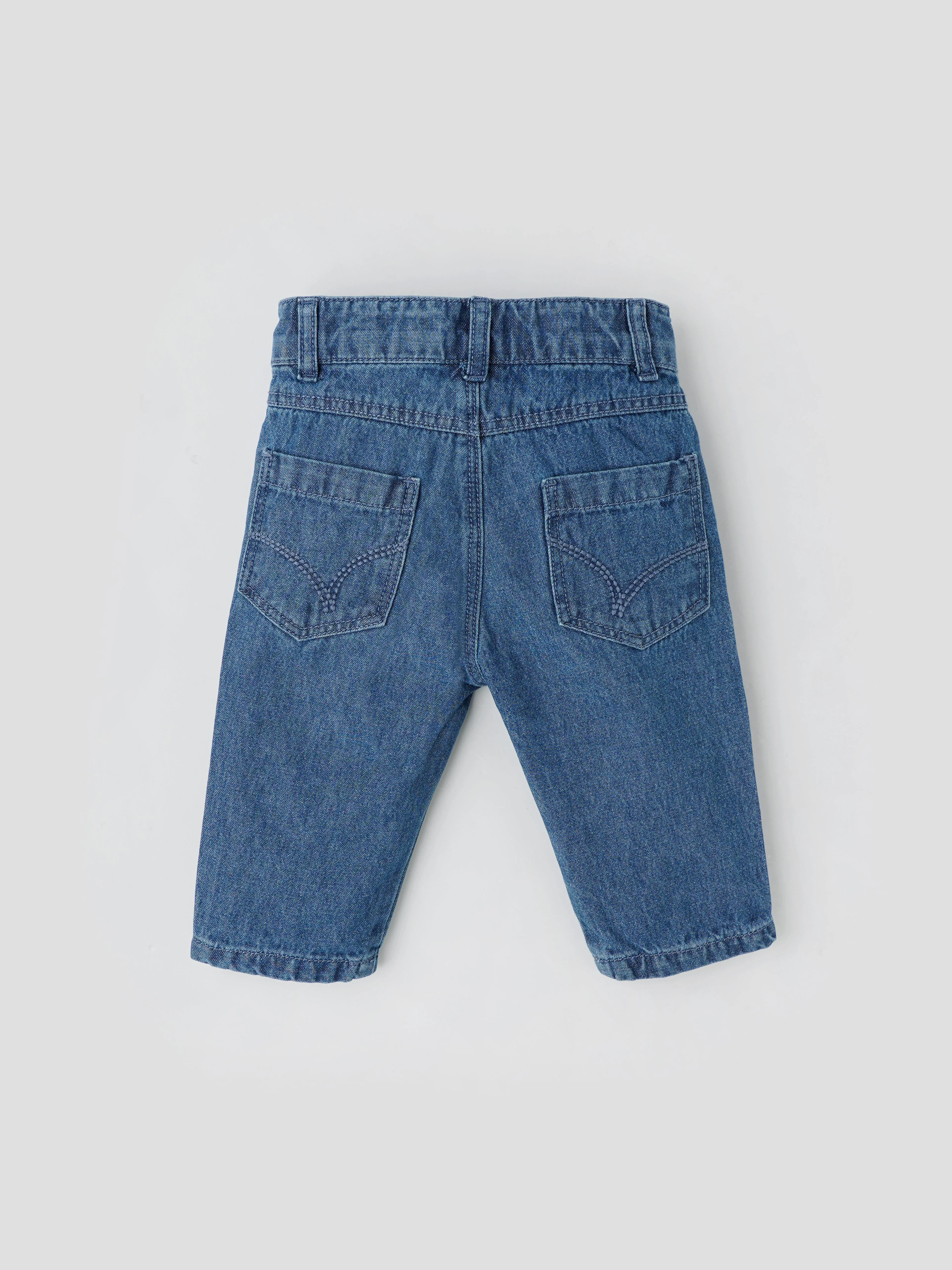 Popees Comfy Denim Pants – Soft, Durable & Easy-to-Wear Everyday Essential (3-36 Months) for Baby Boys - Image 2