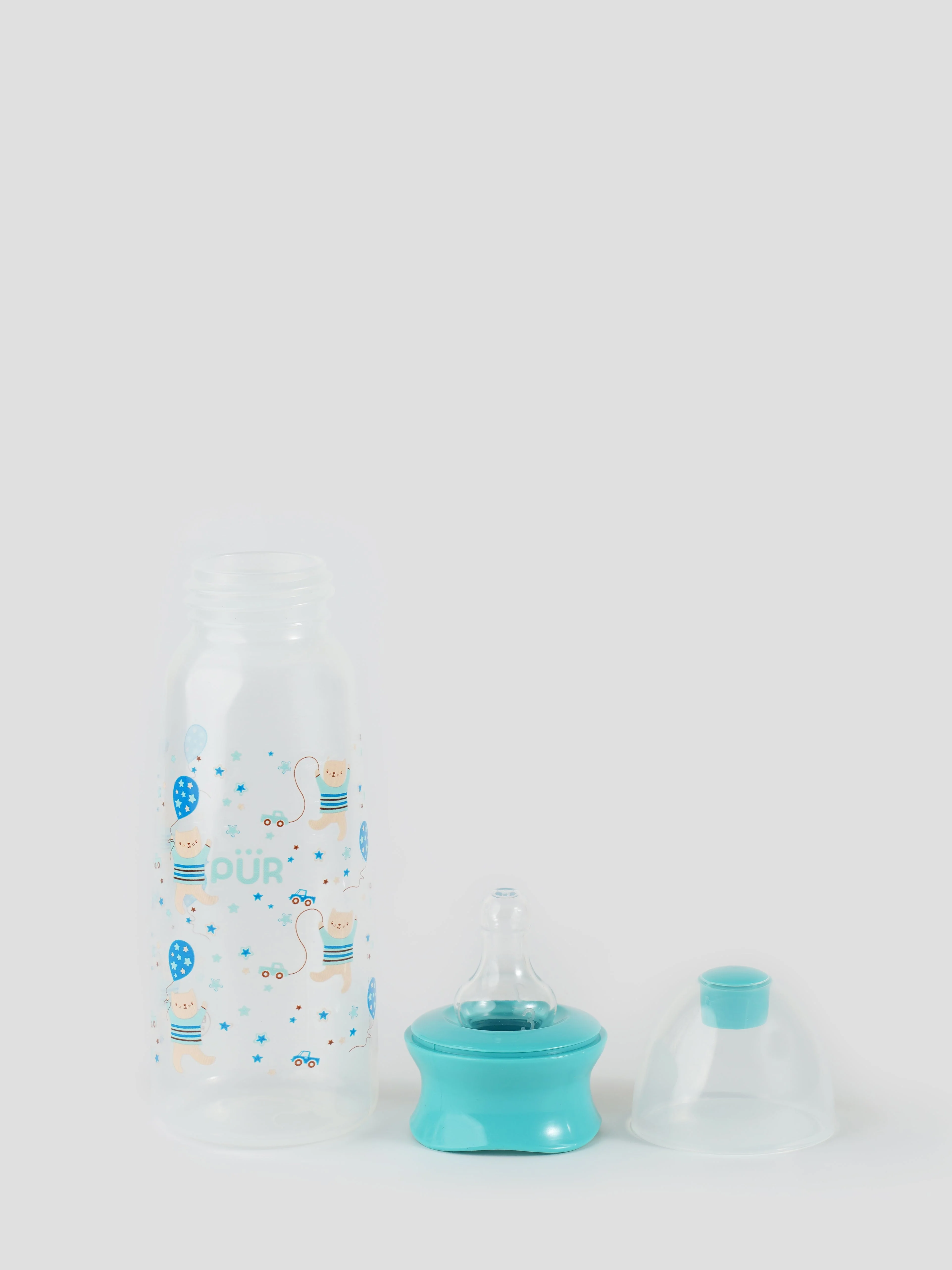 Printed & Narrow Neck Feeding Bottle- 250ml (color may vary depending on availability) - Image 3