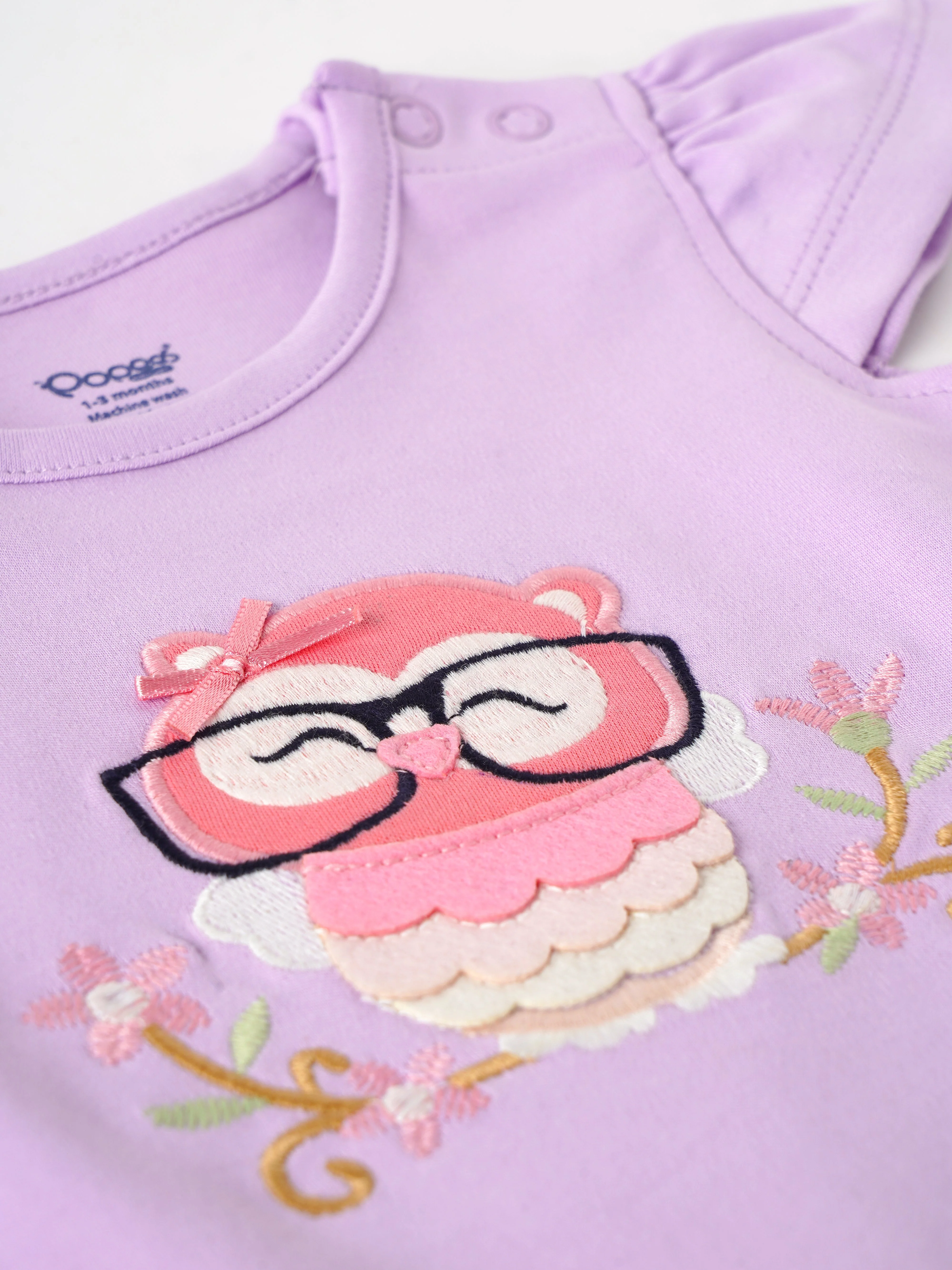 Popees Skin-friendly & Adorable Romper (0-6 Months) for Newborn Girls - Image 3