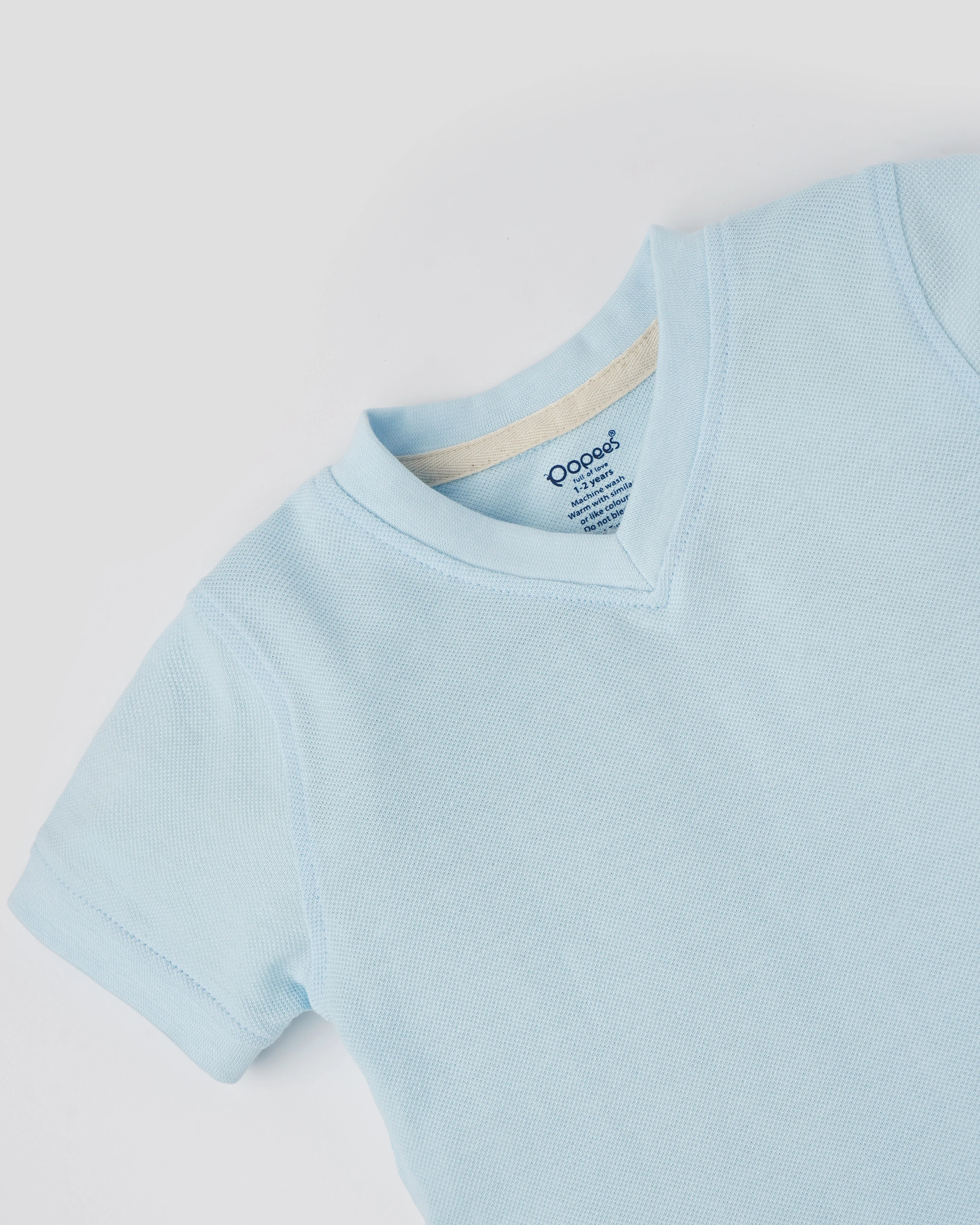 Popees Comfy & Stylish V-Neck T-Shirt (1–8 Years) for Boys - Image 2