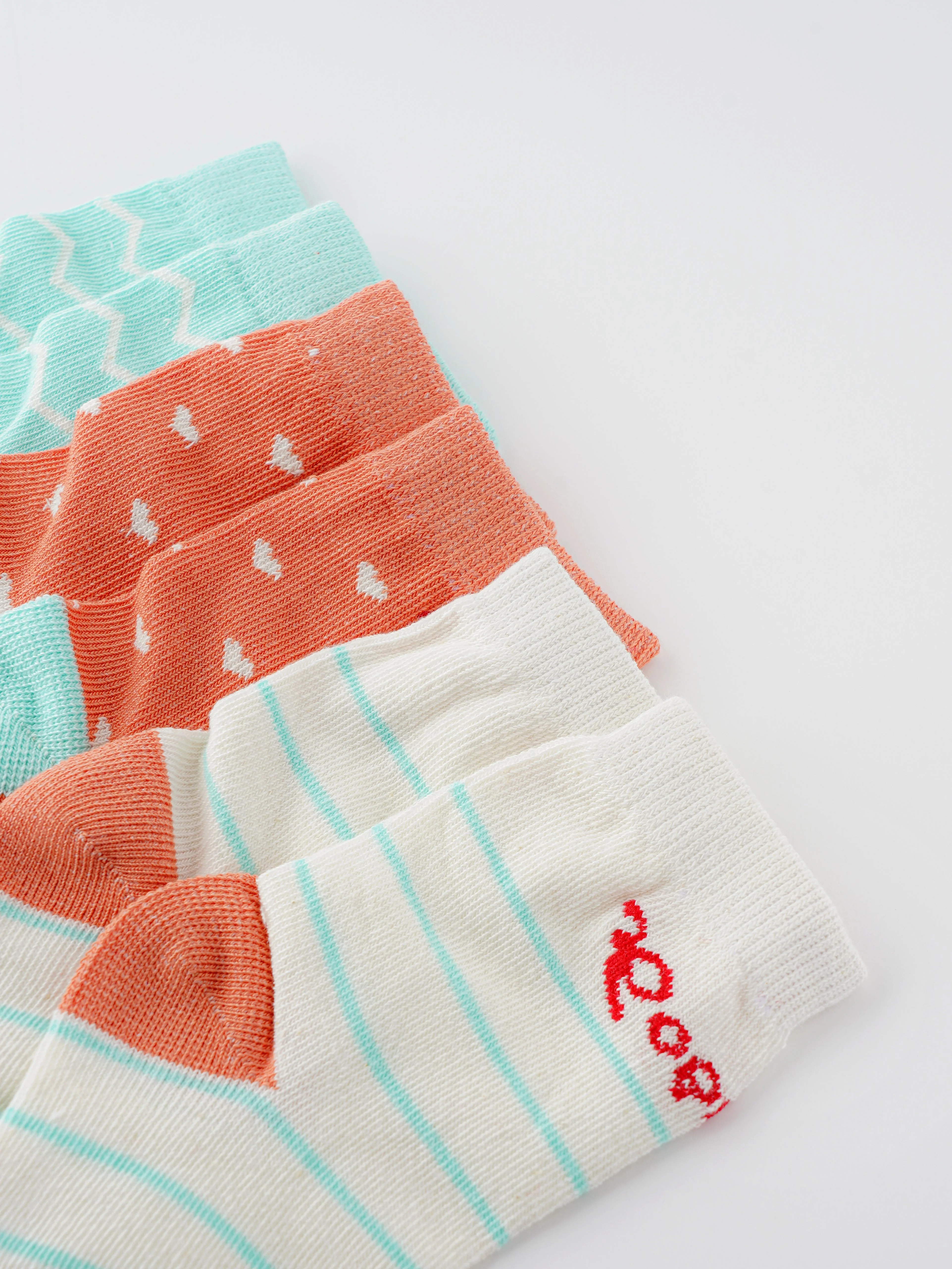 Popees Trendy & Comfy Socks (6M-4Y) for Girls - Pack of 3 - Image 2
