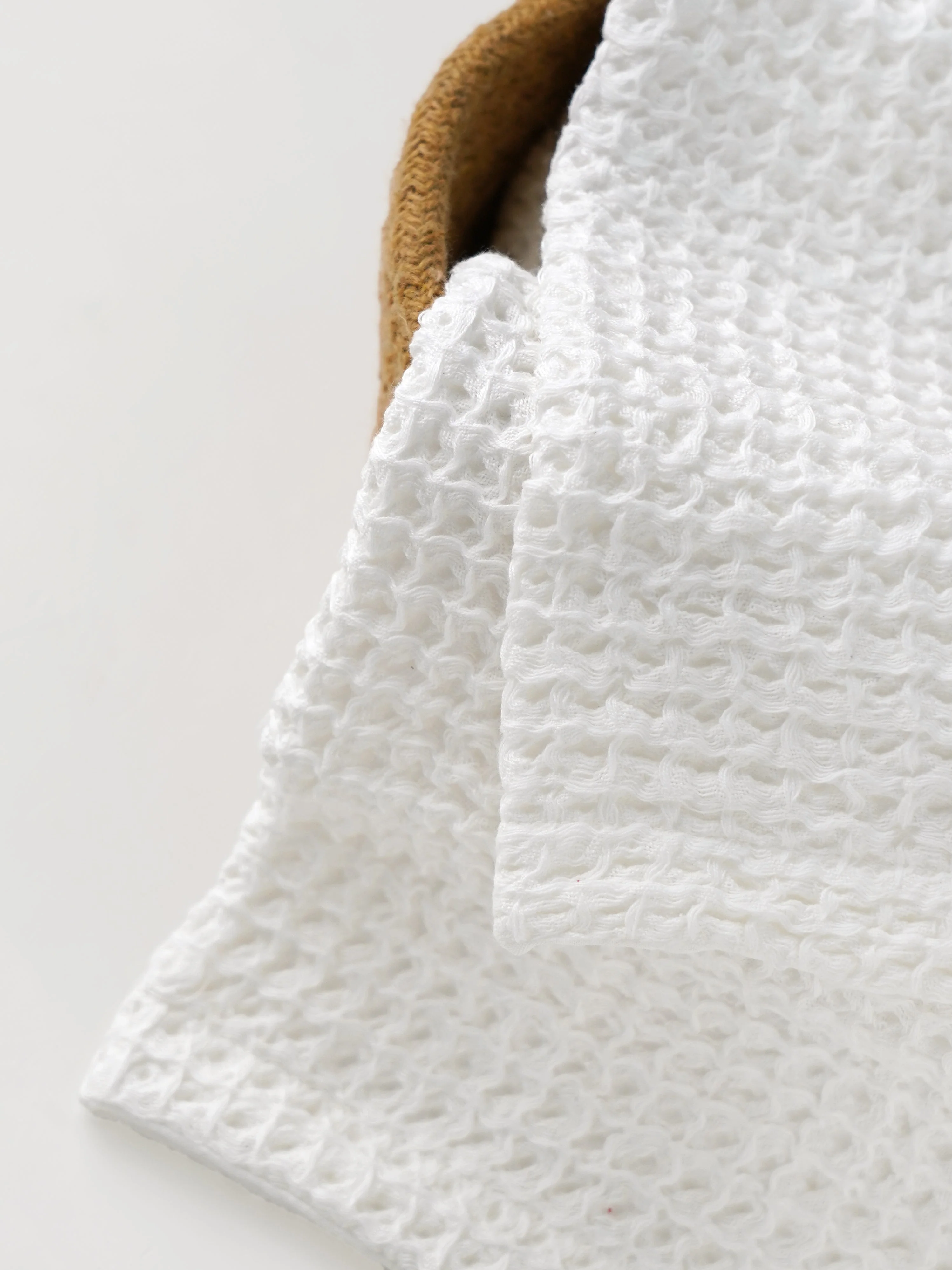 Waffle Weave-Textured Hand Towel for Newborn baby - 60cm X 43cm - Image 3